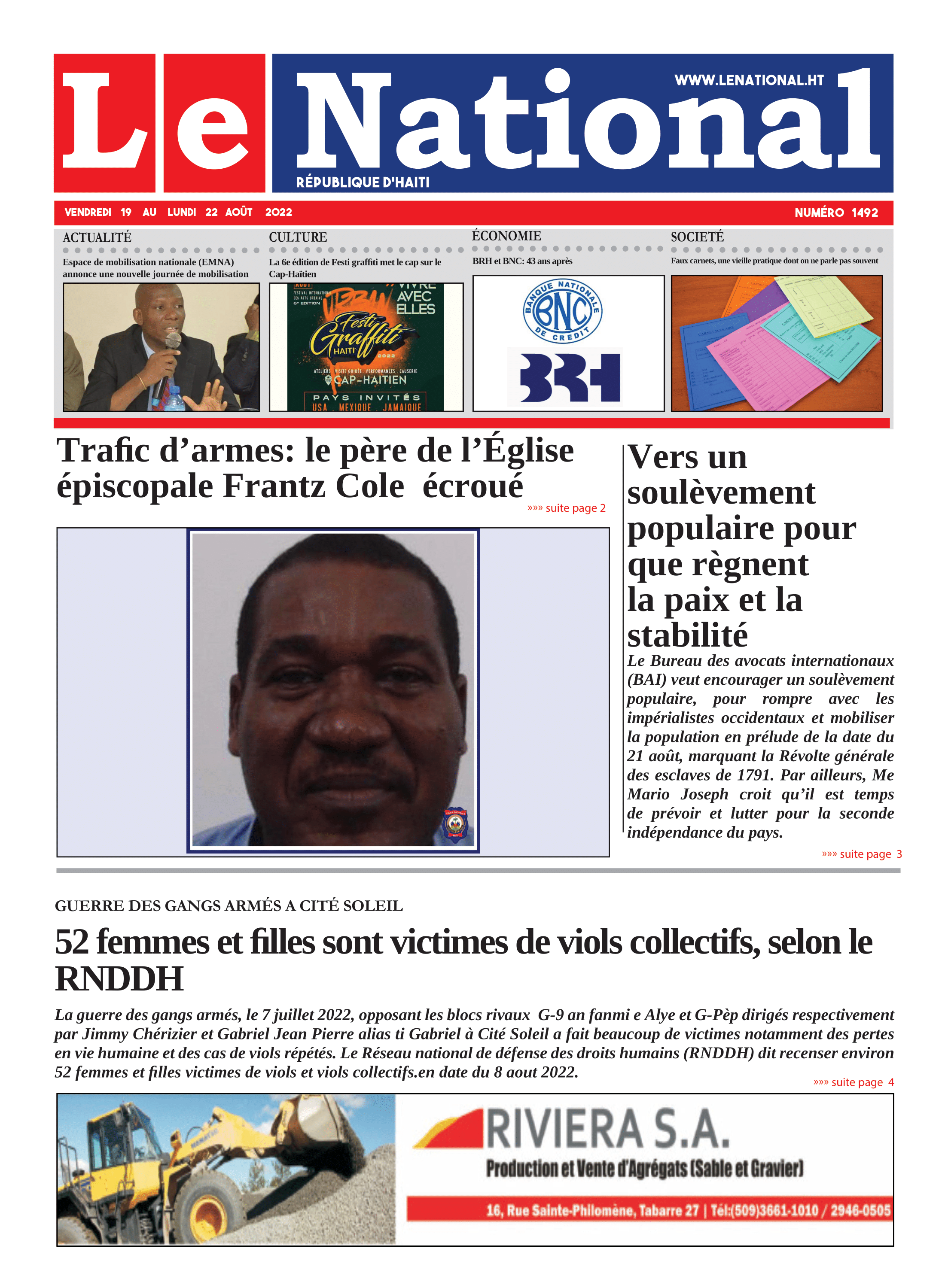 Page 1 de l'édition 1492