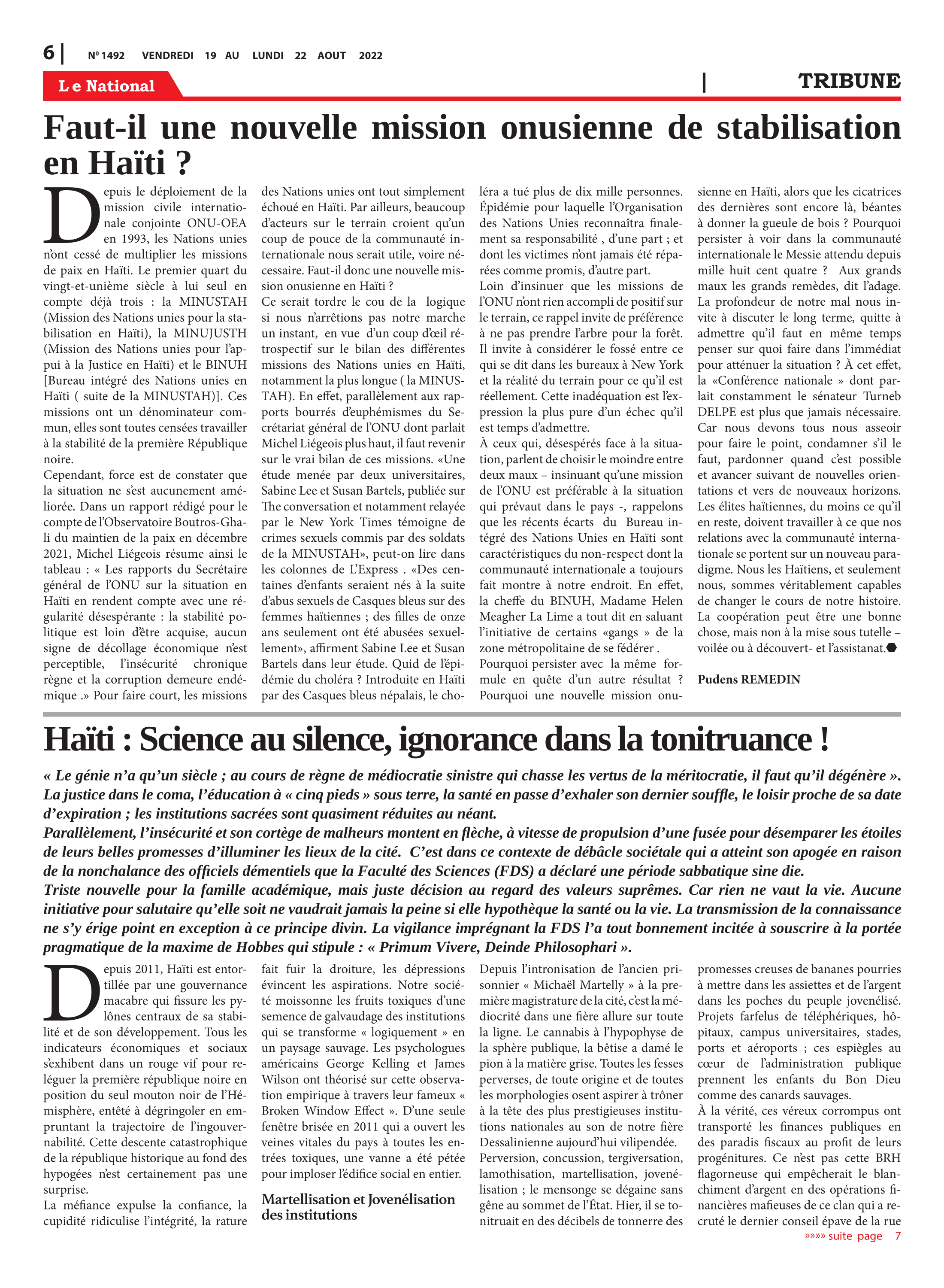 Page 6 de l'édition 1492