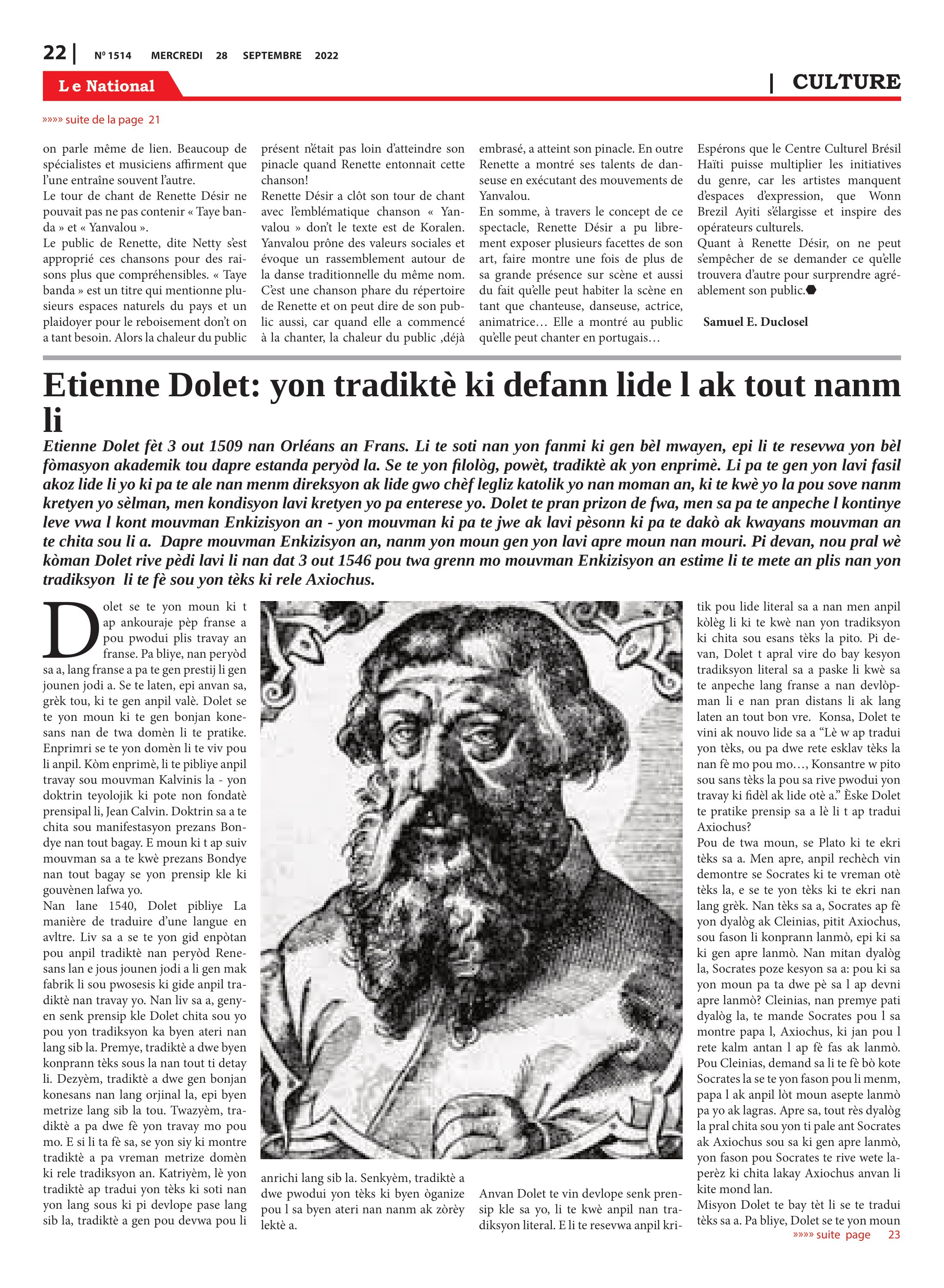 Page 22 de l'édition 1514
