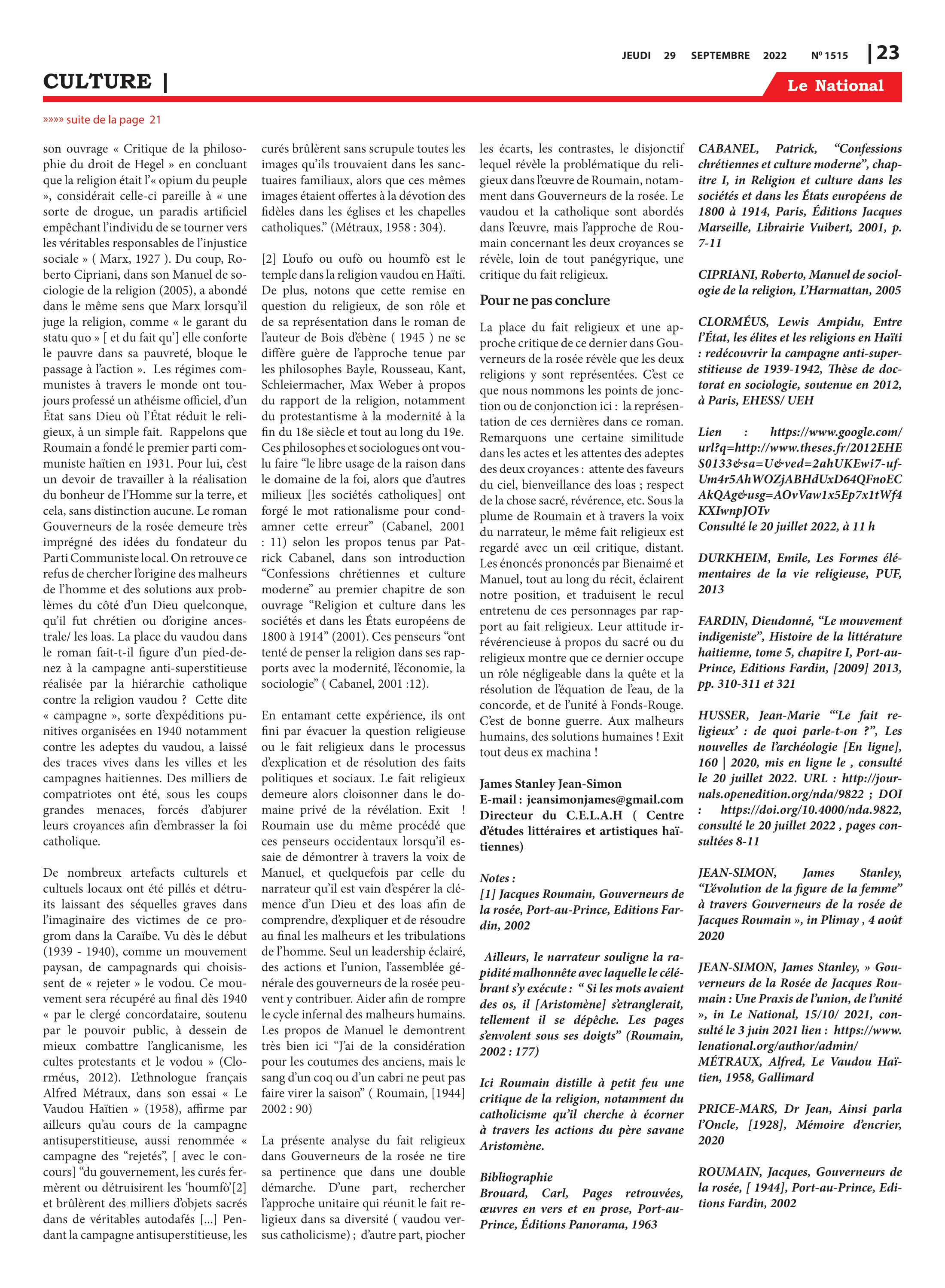 Page 23 de l'édition 1515