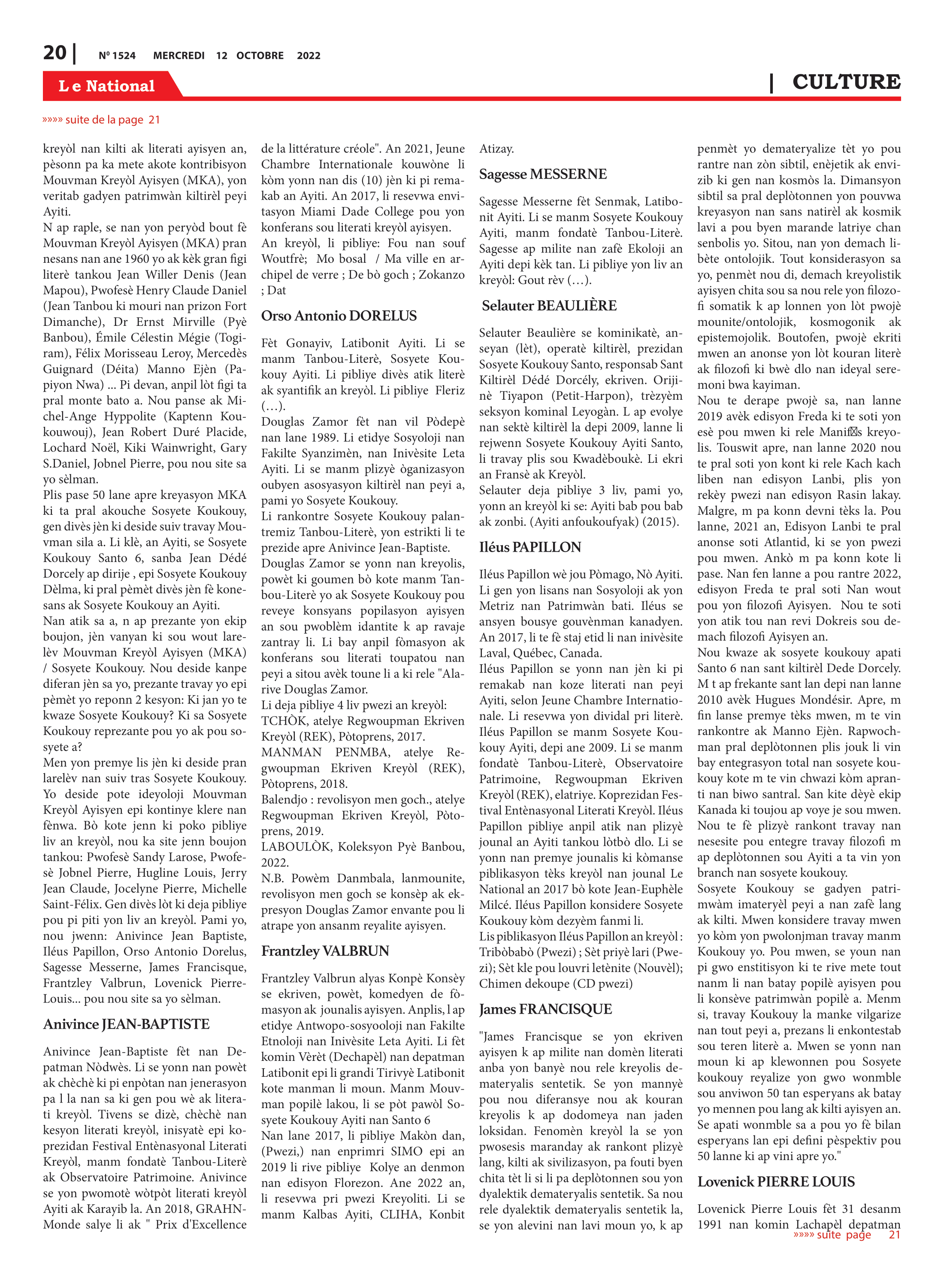 Page 20 de l'édition 1524