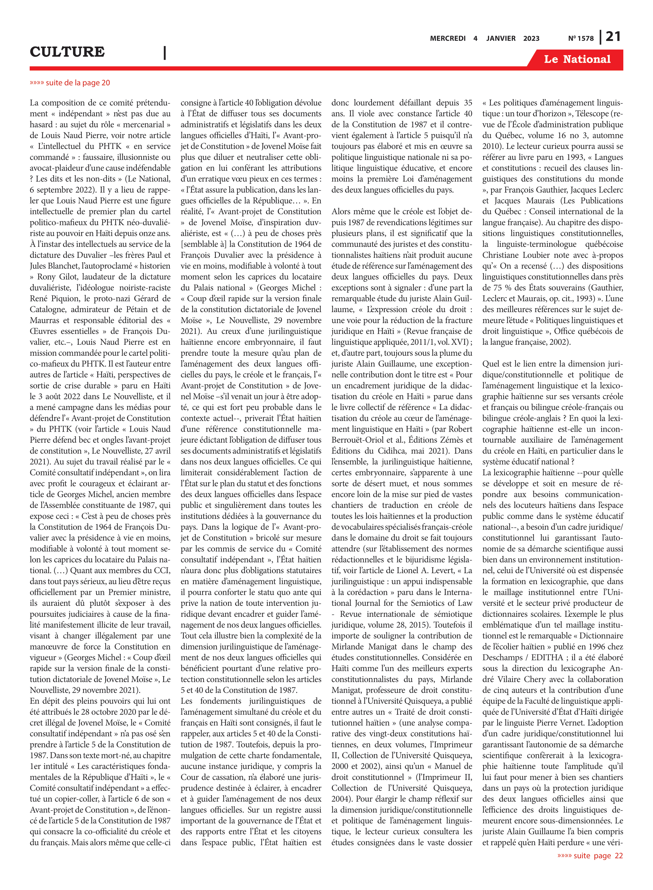 Page 21 de l'édition 1578