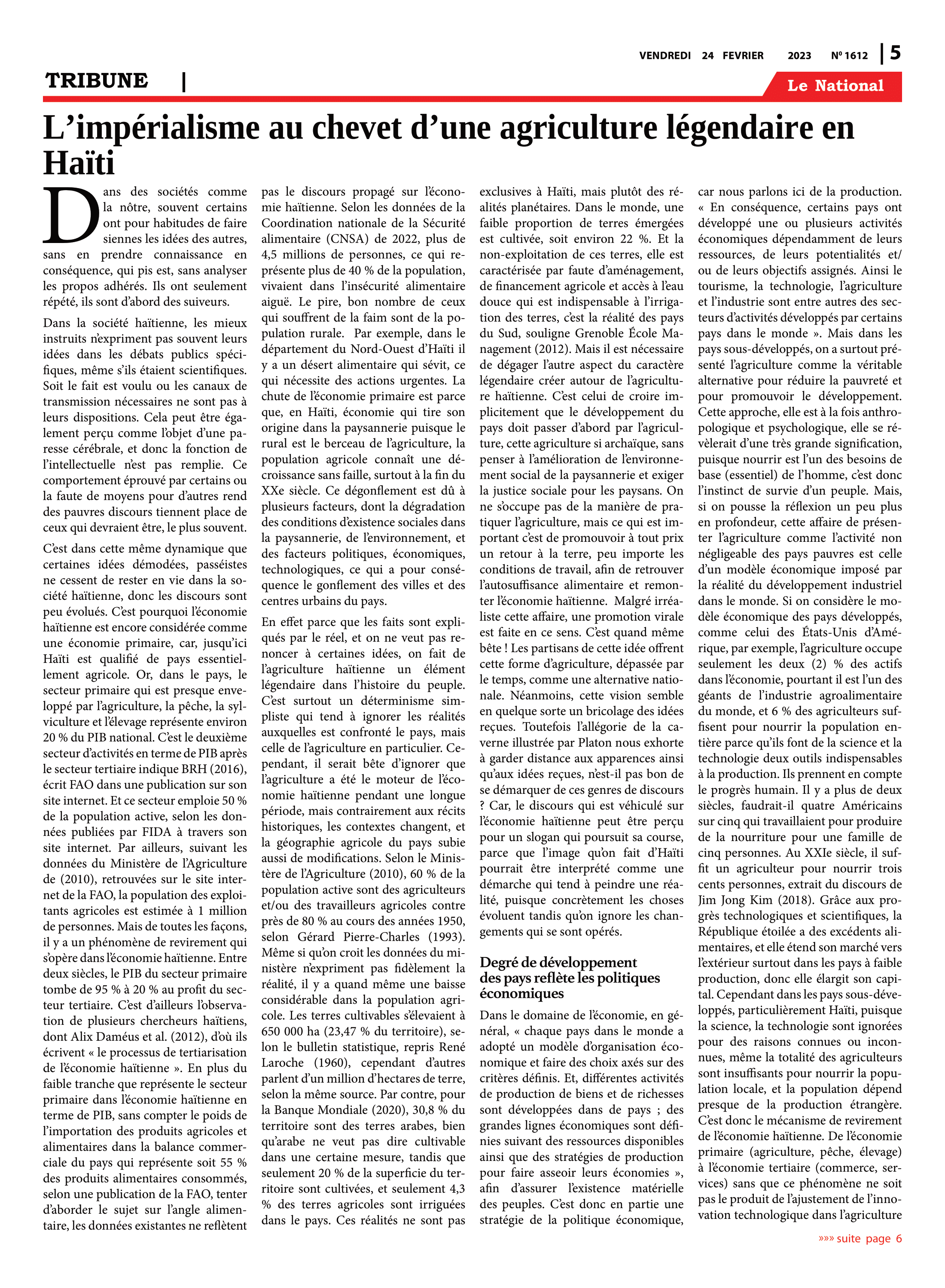 Page 5 de l'édition 1612