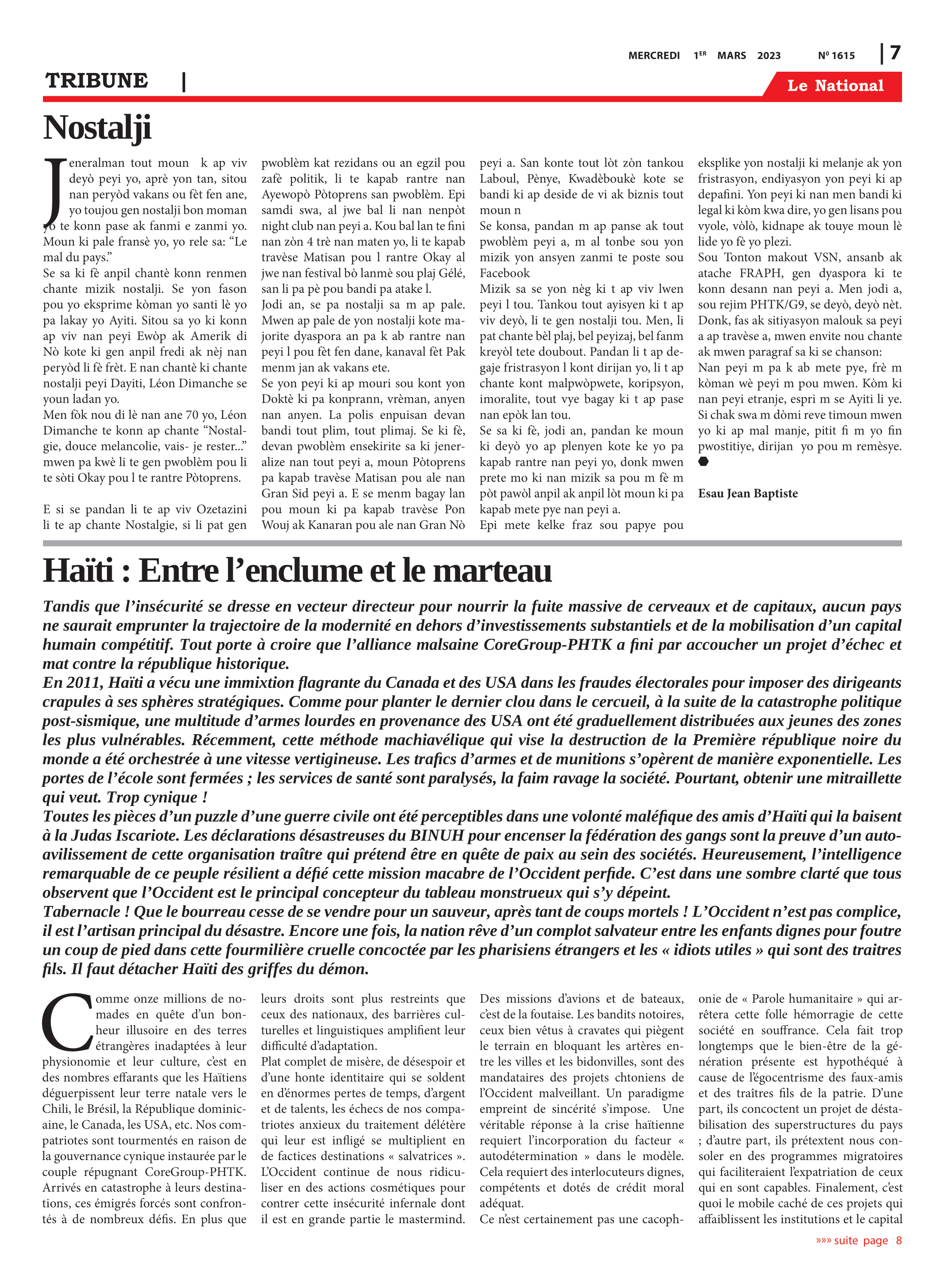 Page 7 de l'édition 1615