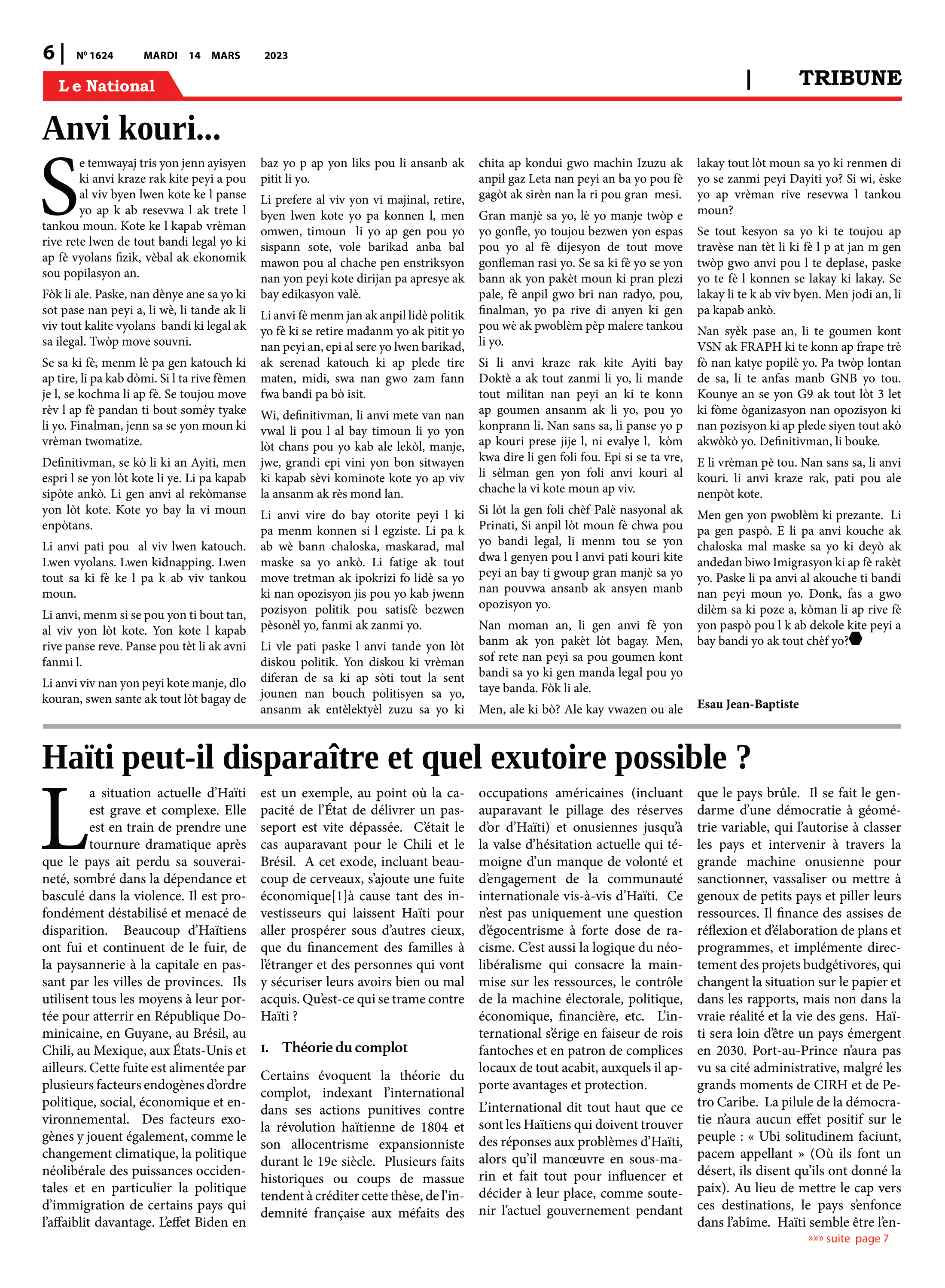 Page 6 de l'édition 1624