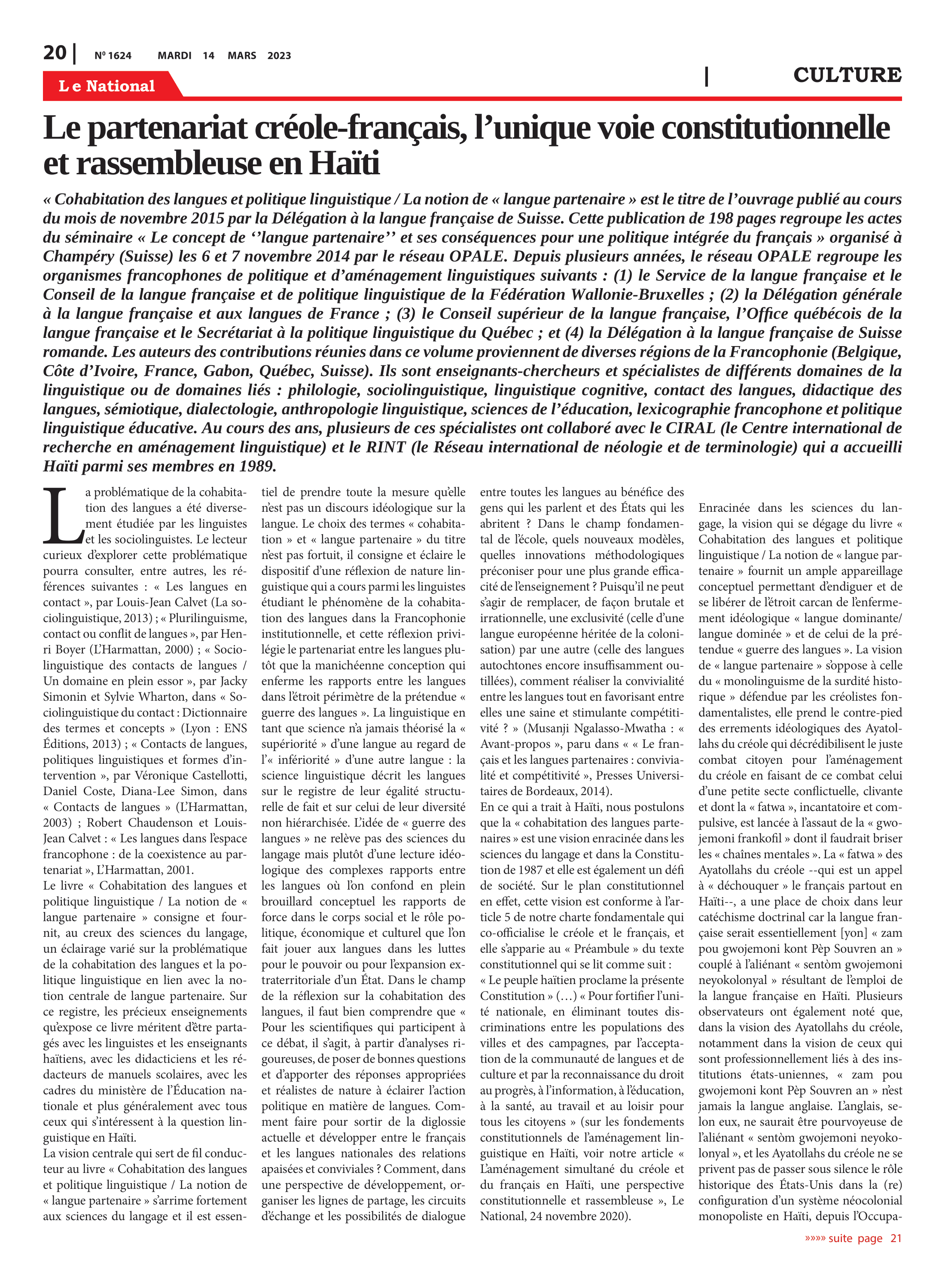 Page 20 de l'édition 1624