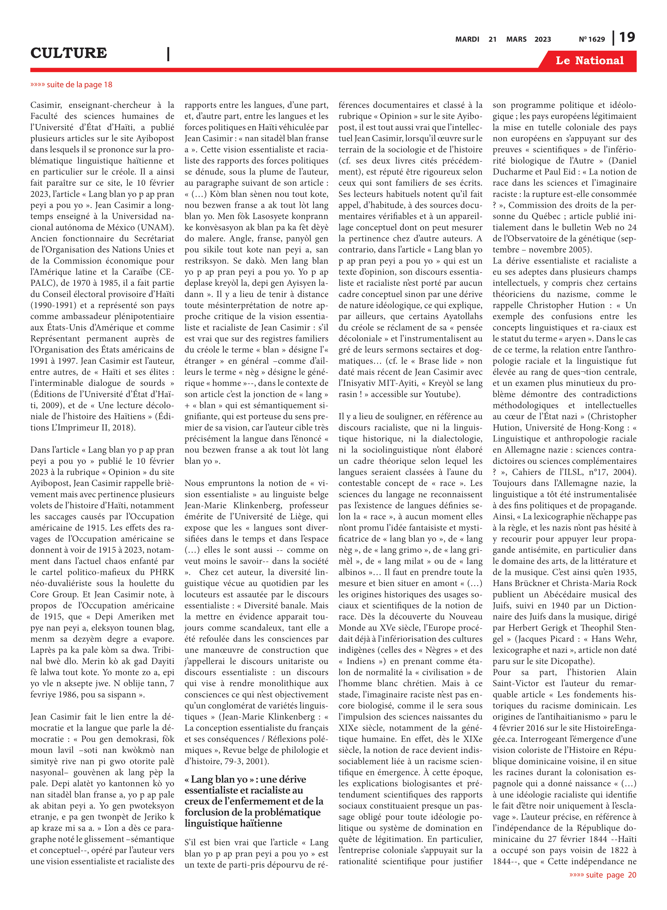 Page 19 de l'édition 1629