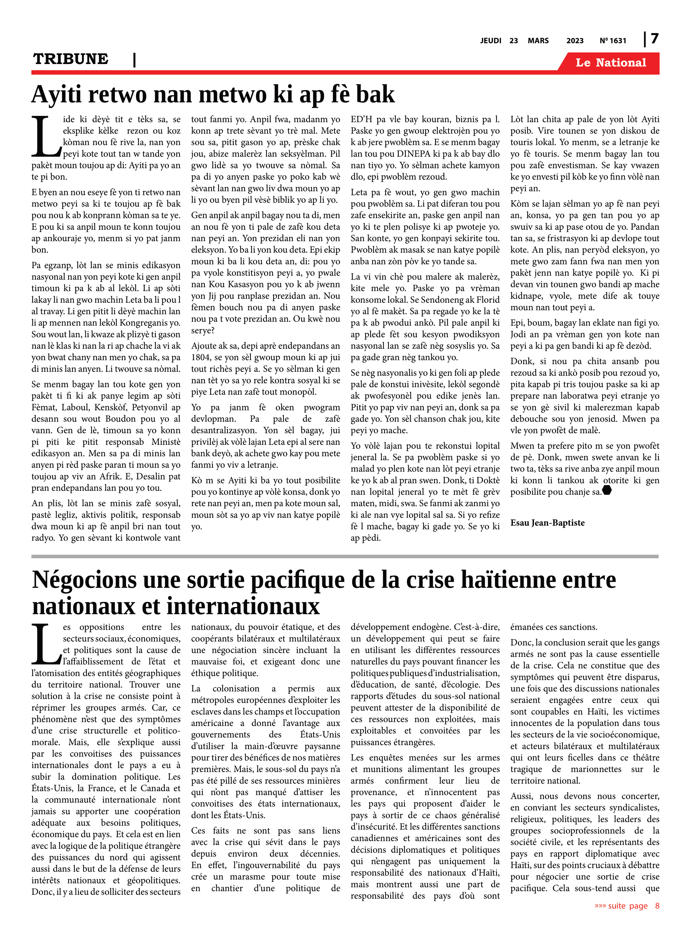 Page 7 de l'édition 1631