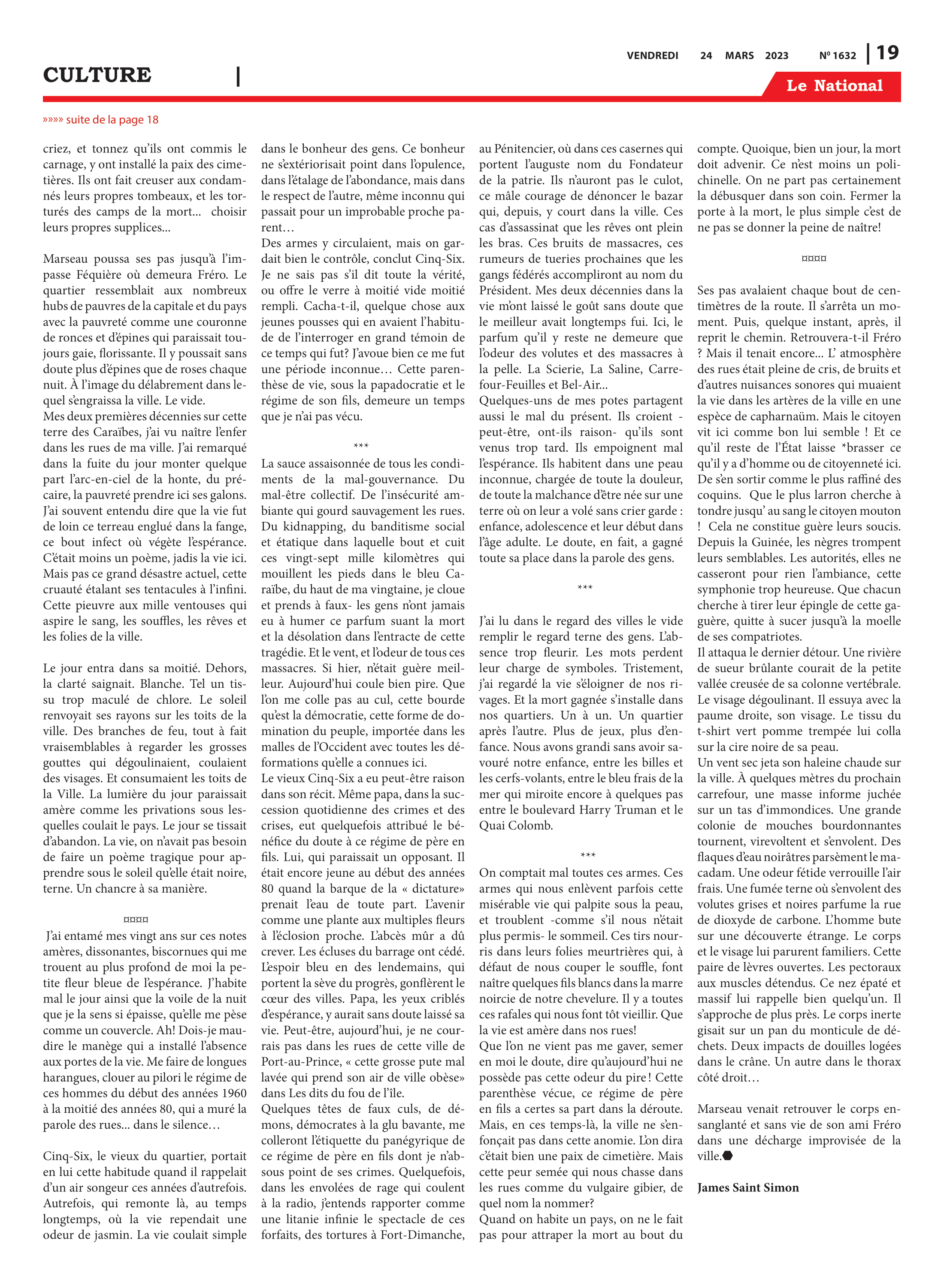 Page 19 de l'édition 1632