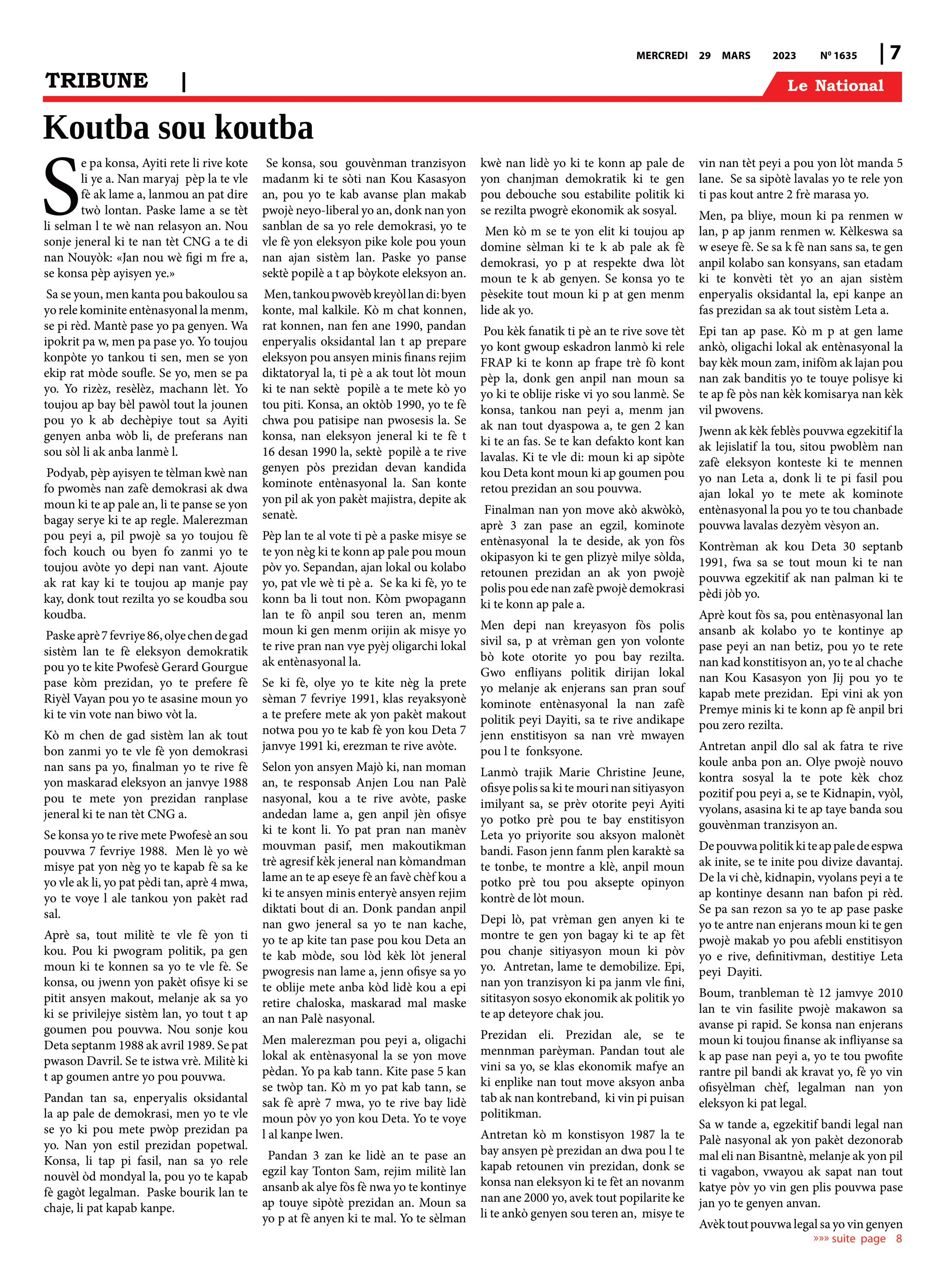 Page 7 de l'édition 1635