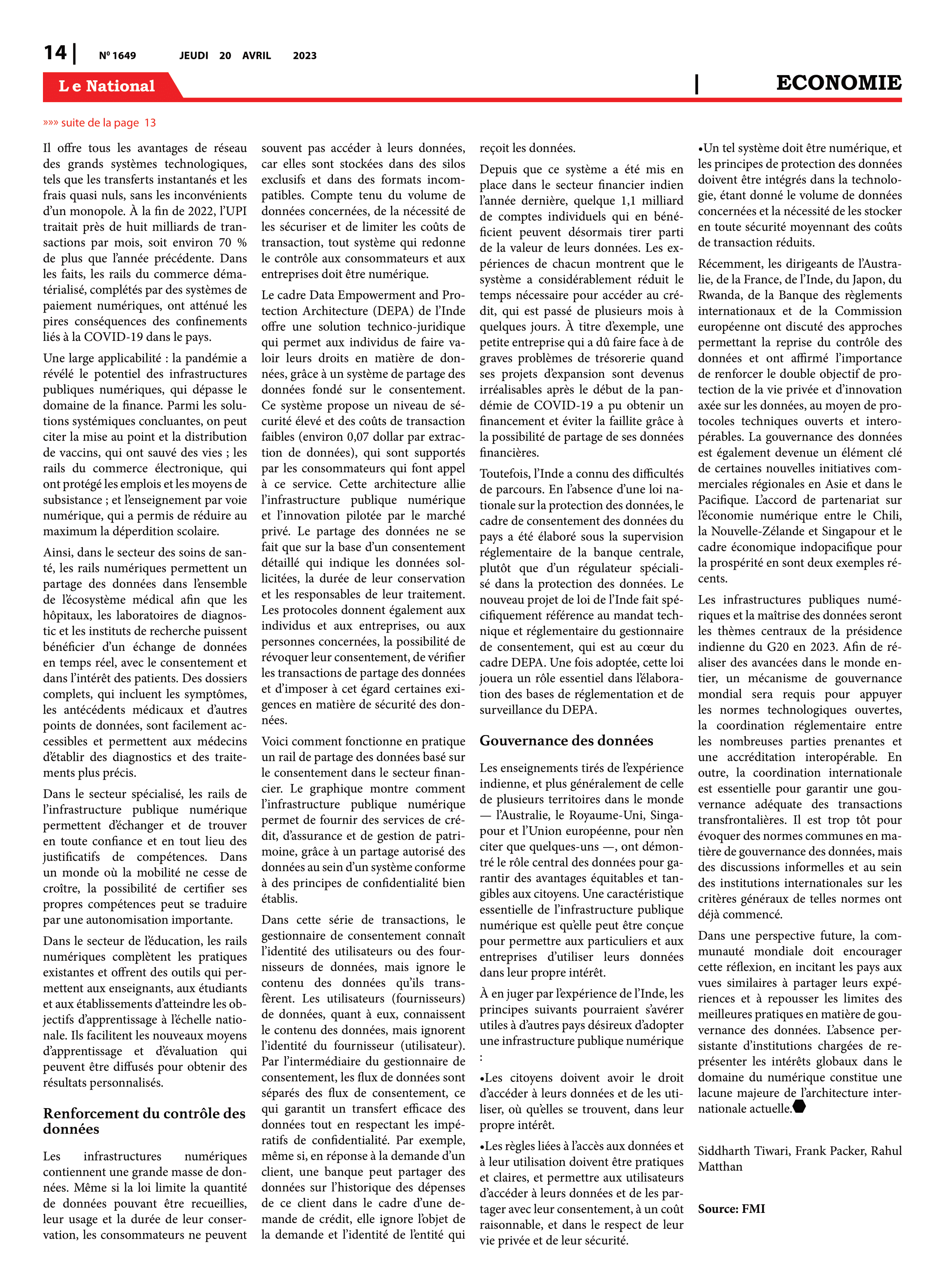 Page 14 de l'édition 1649