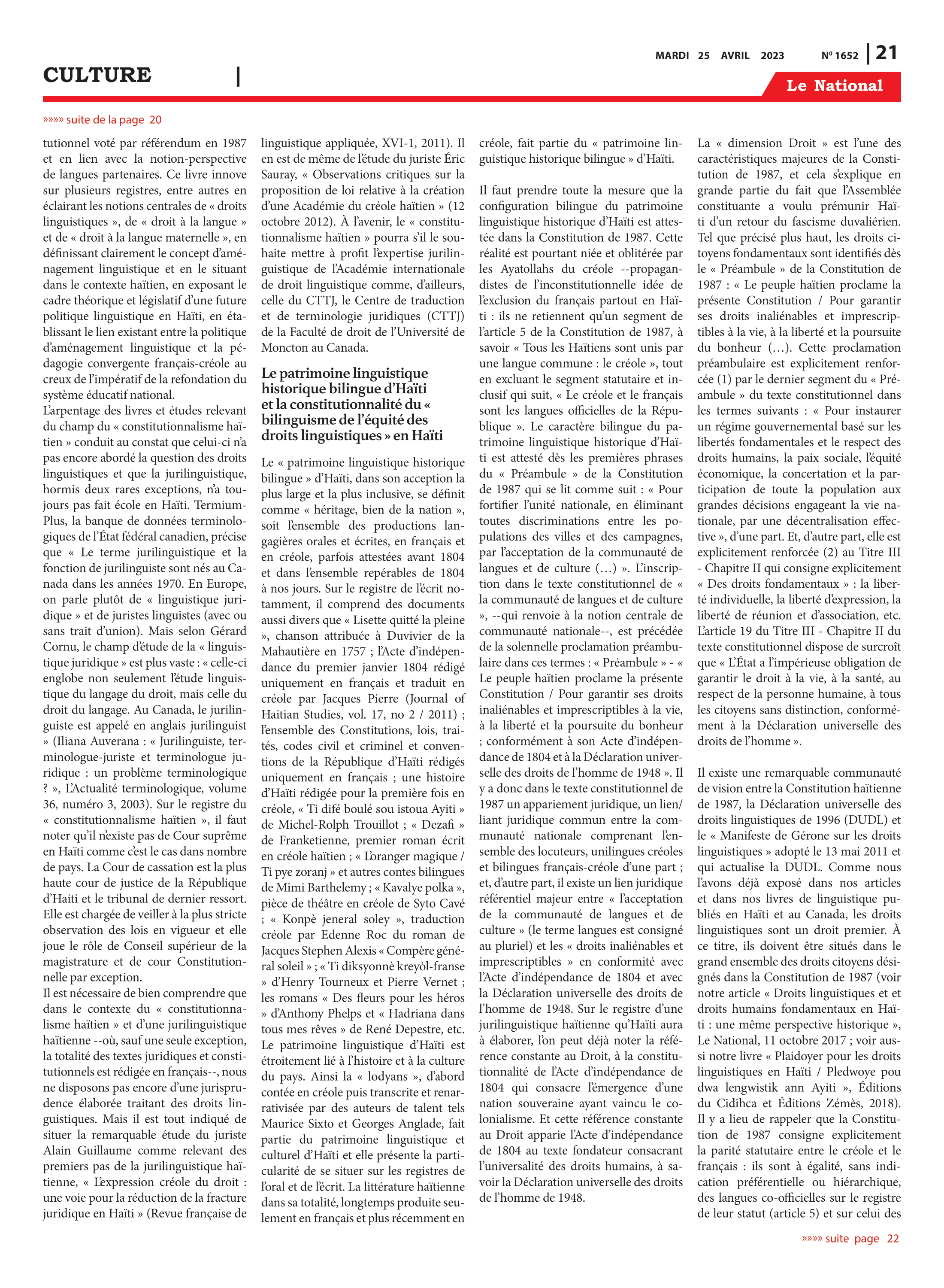 Page 21 de l'édition 1652
