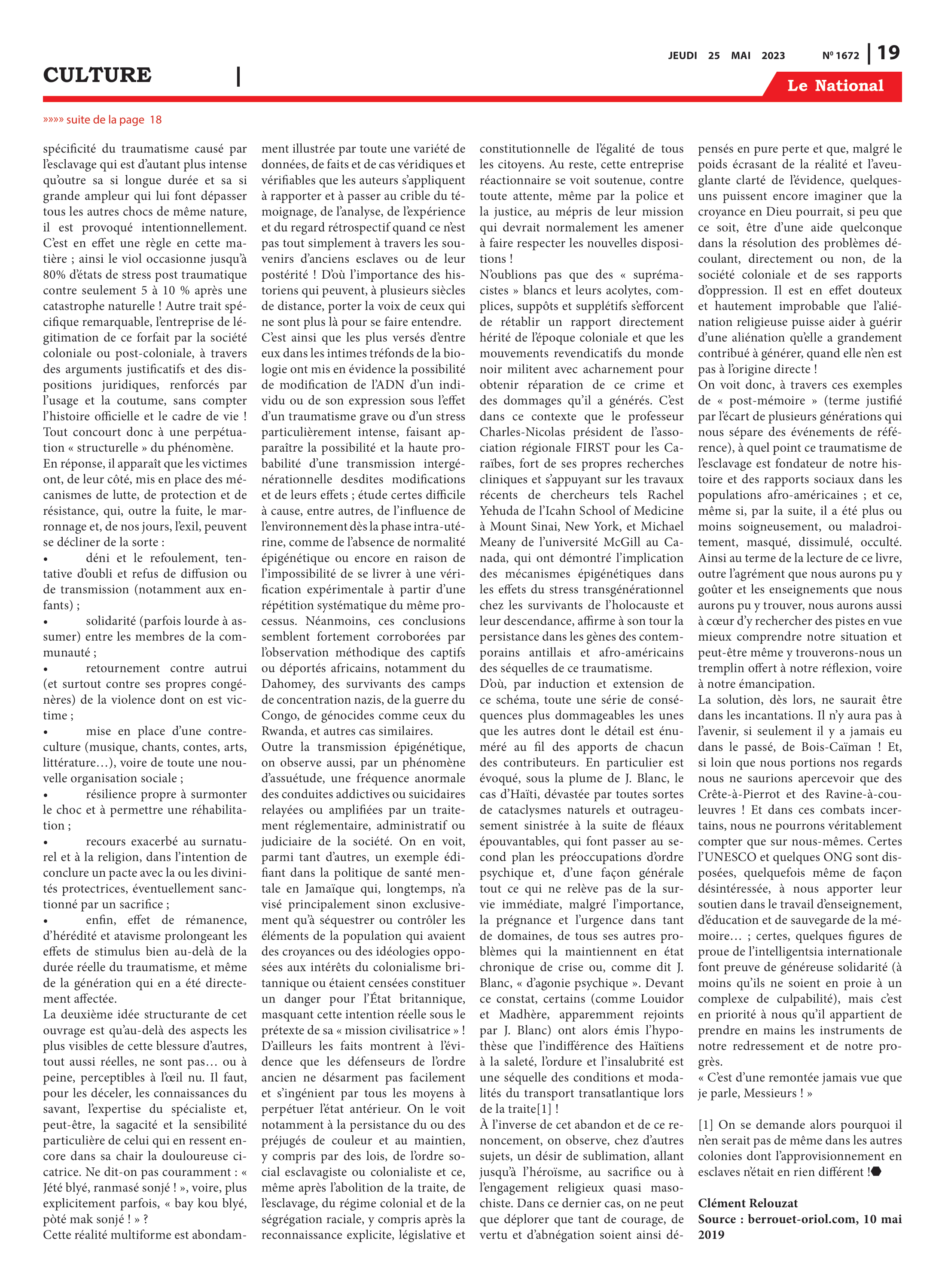 Page 19 de l'édition 1672