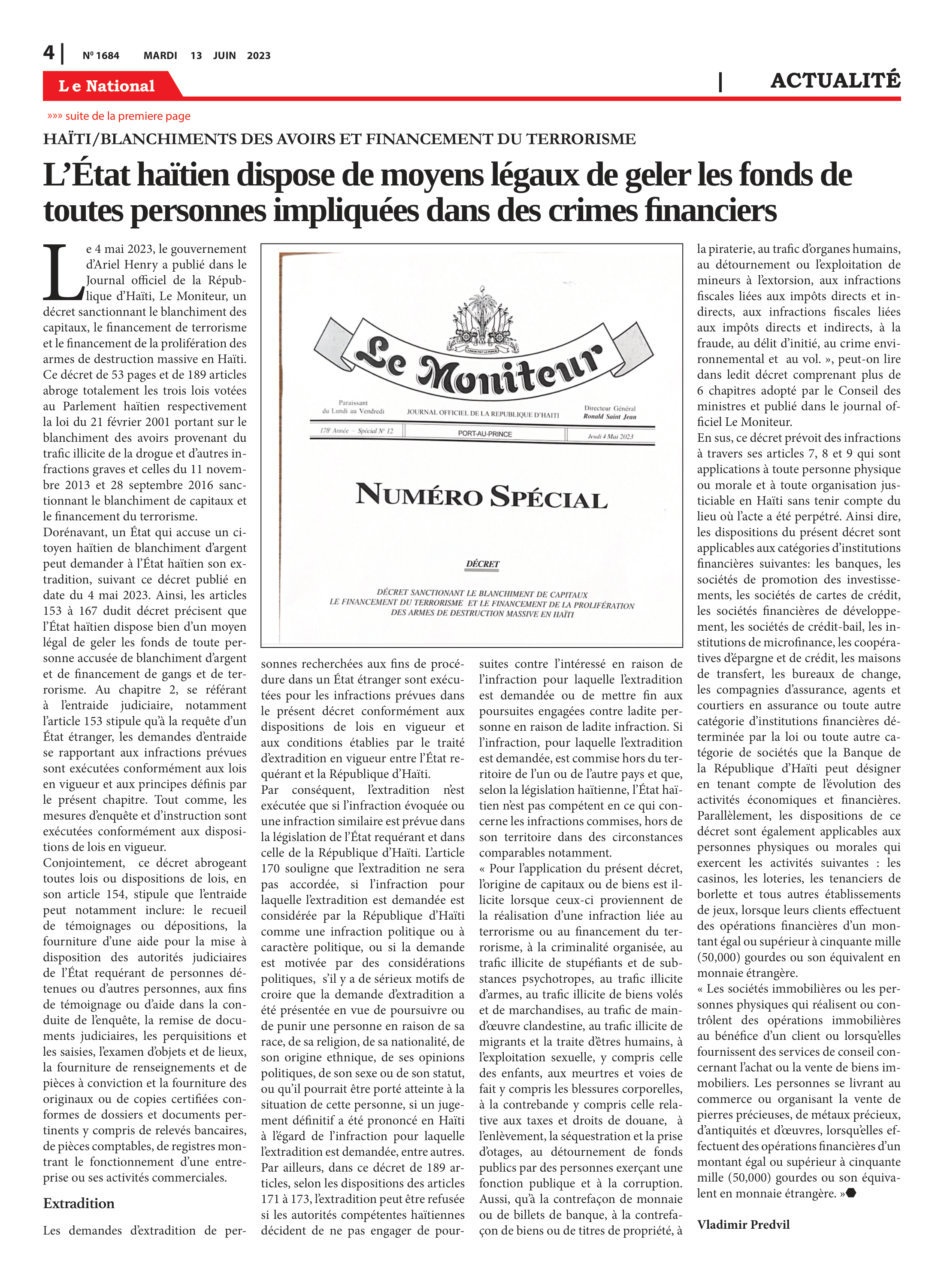 Page 4 de l'édition 1684