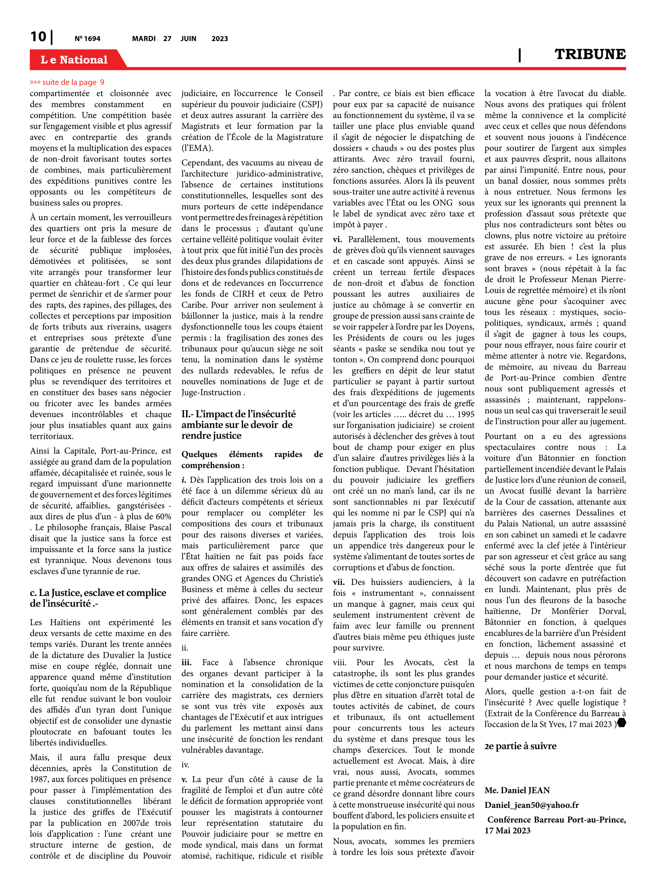 Page 10 de l'édition 1694