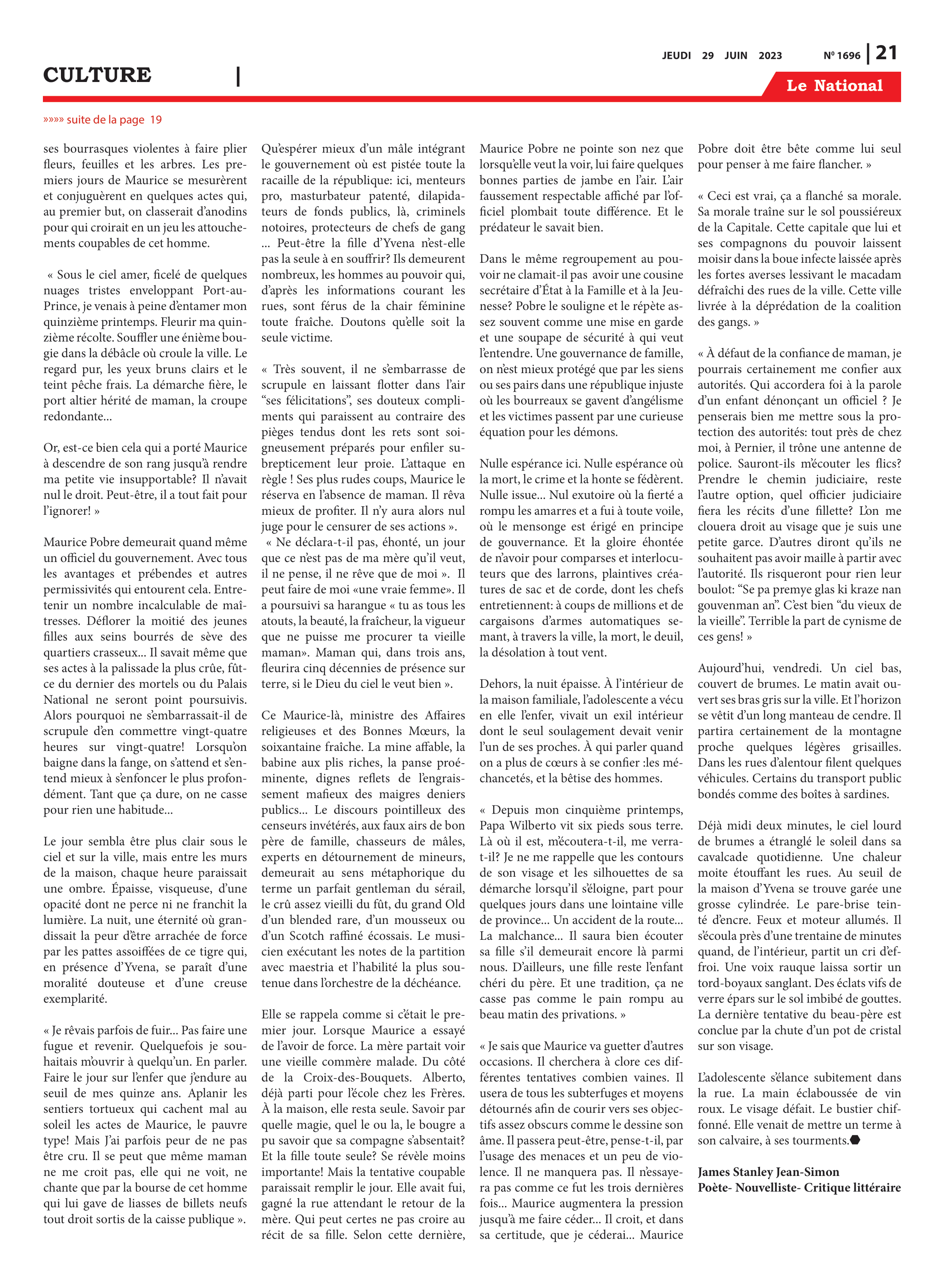 Page 21 de l'édition 1696