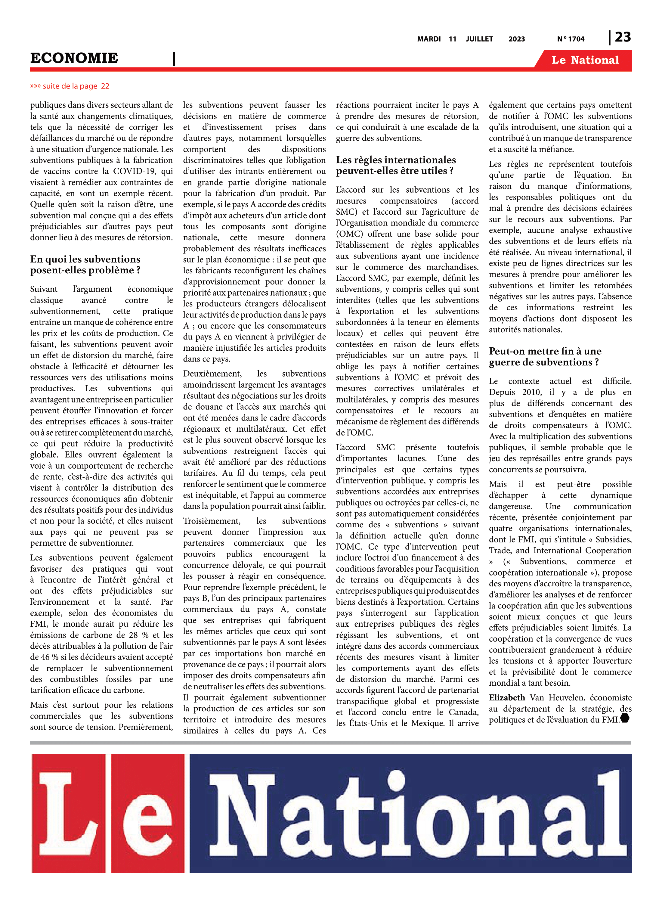 Page 23 de l'édition 1704