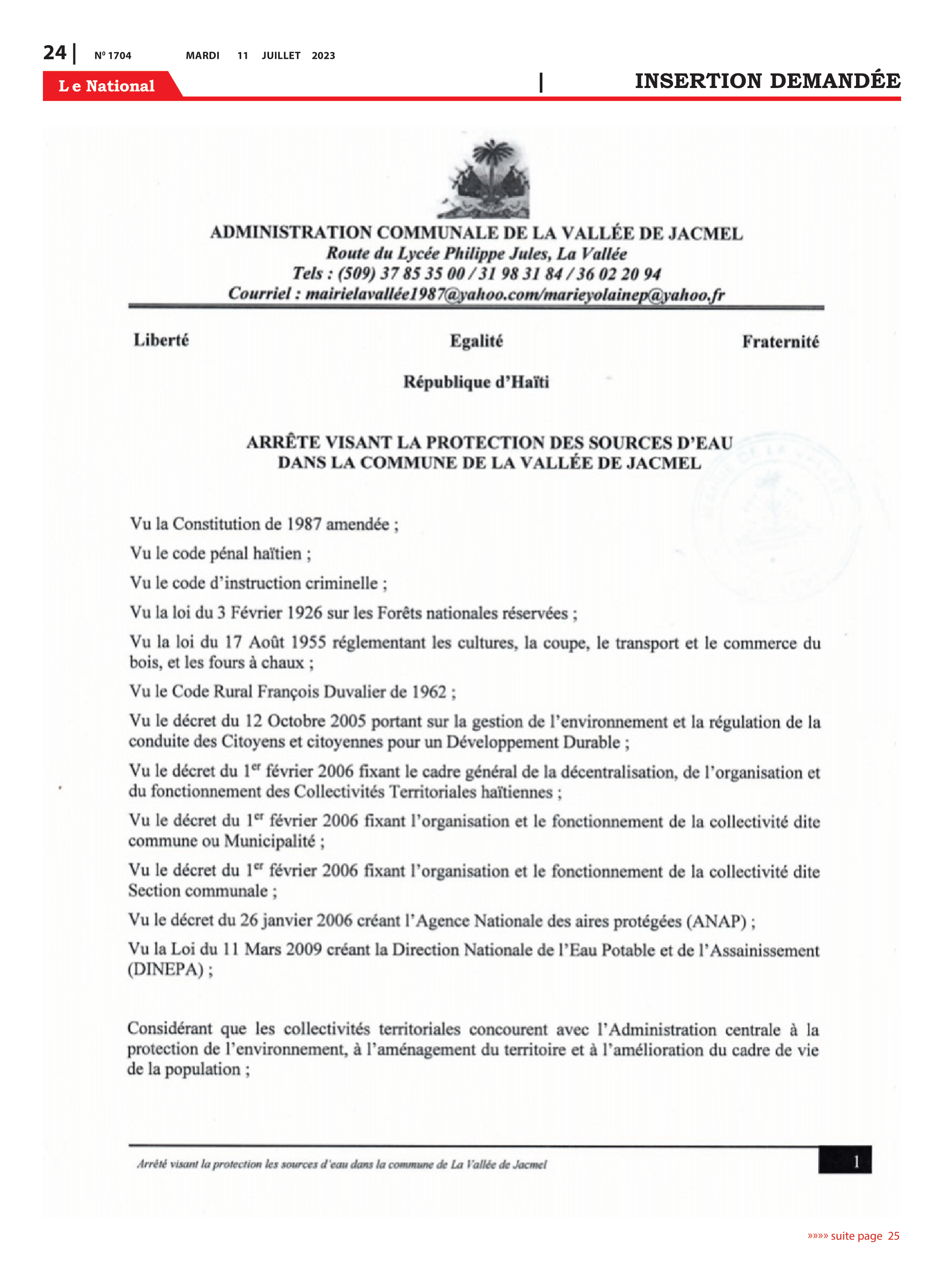 Page 24 de l'édition 1704