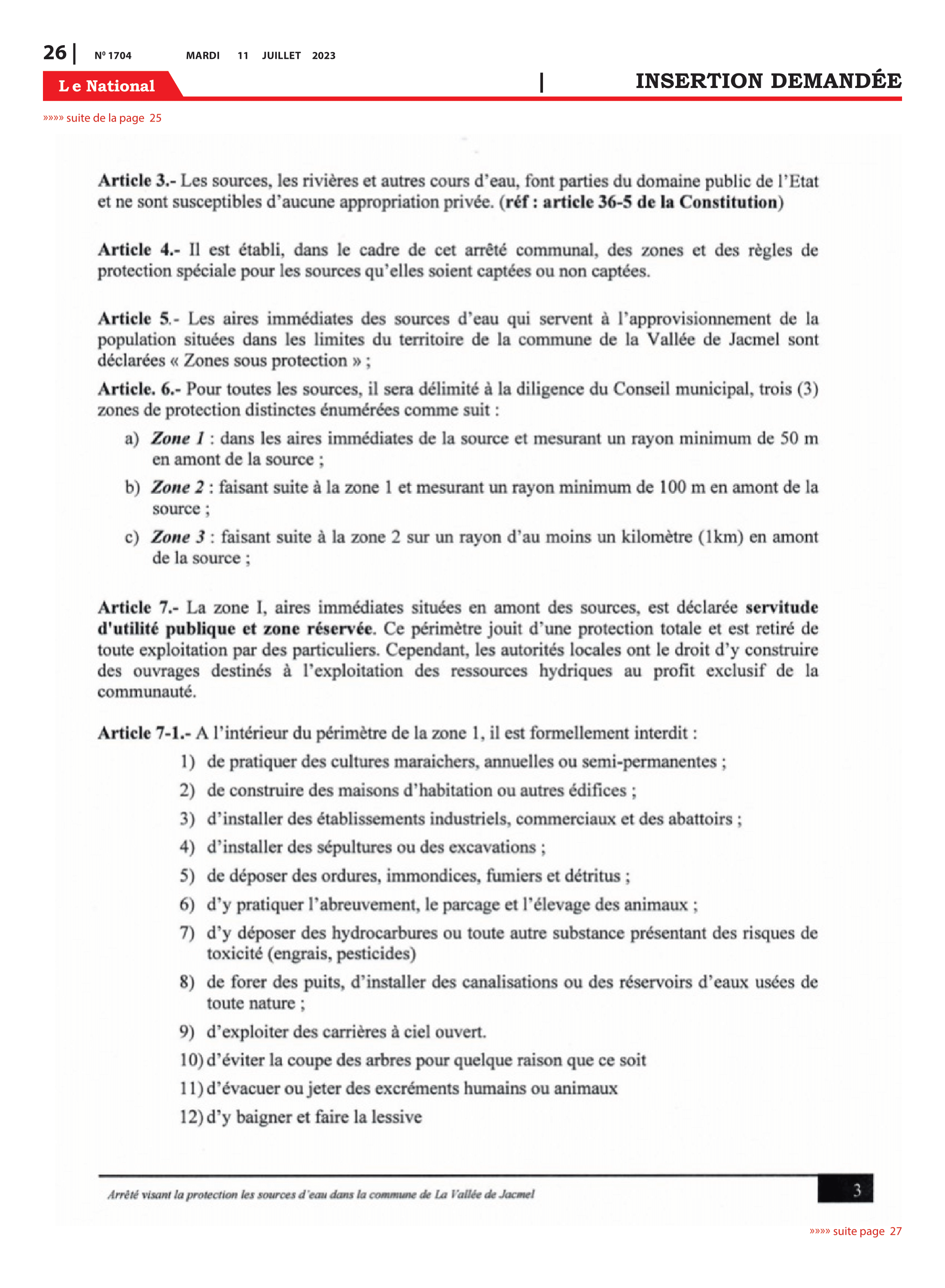Page 26 de l'édition 1704