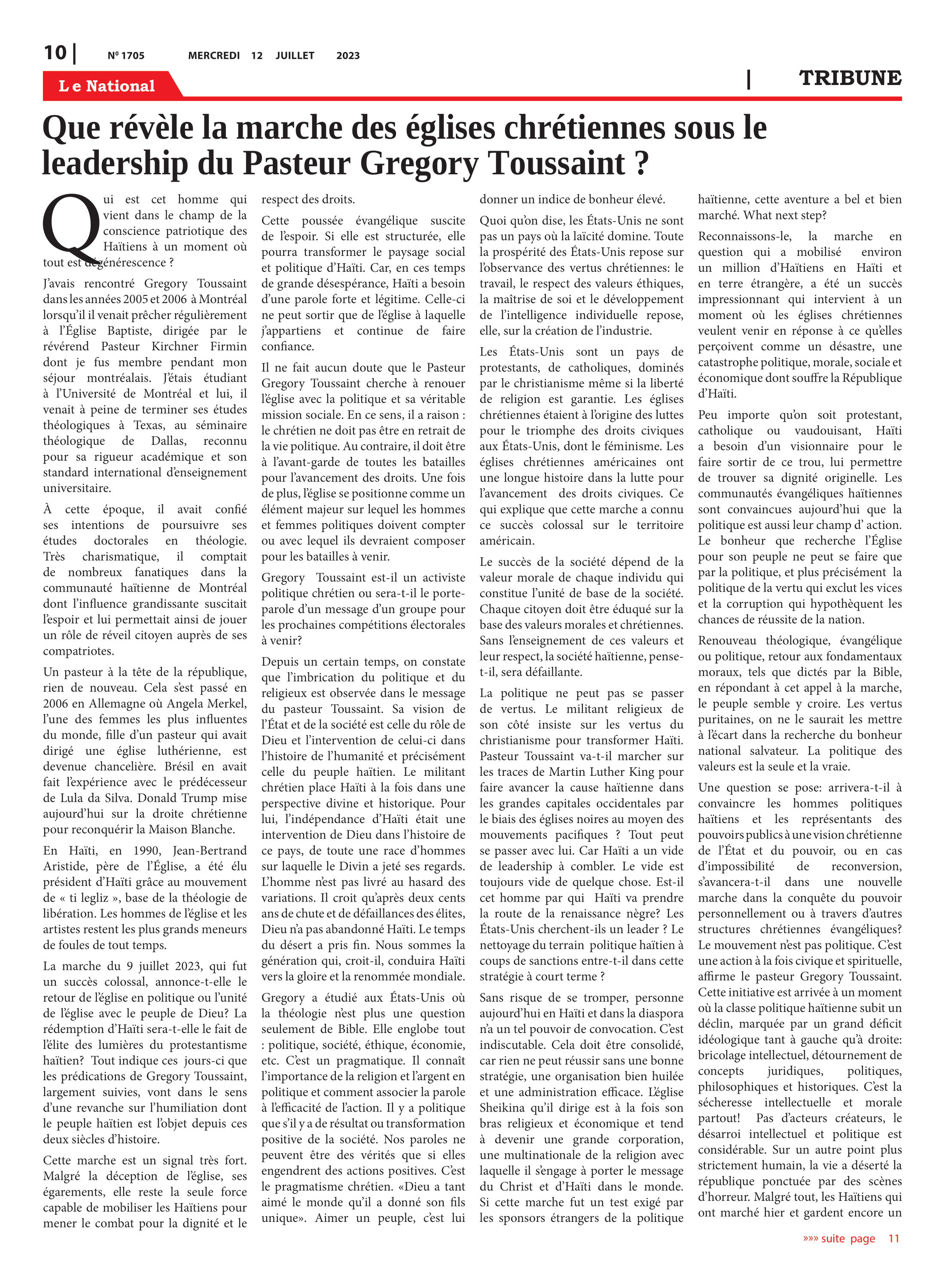 Page 10 de l'édition 1705