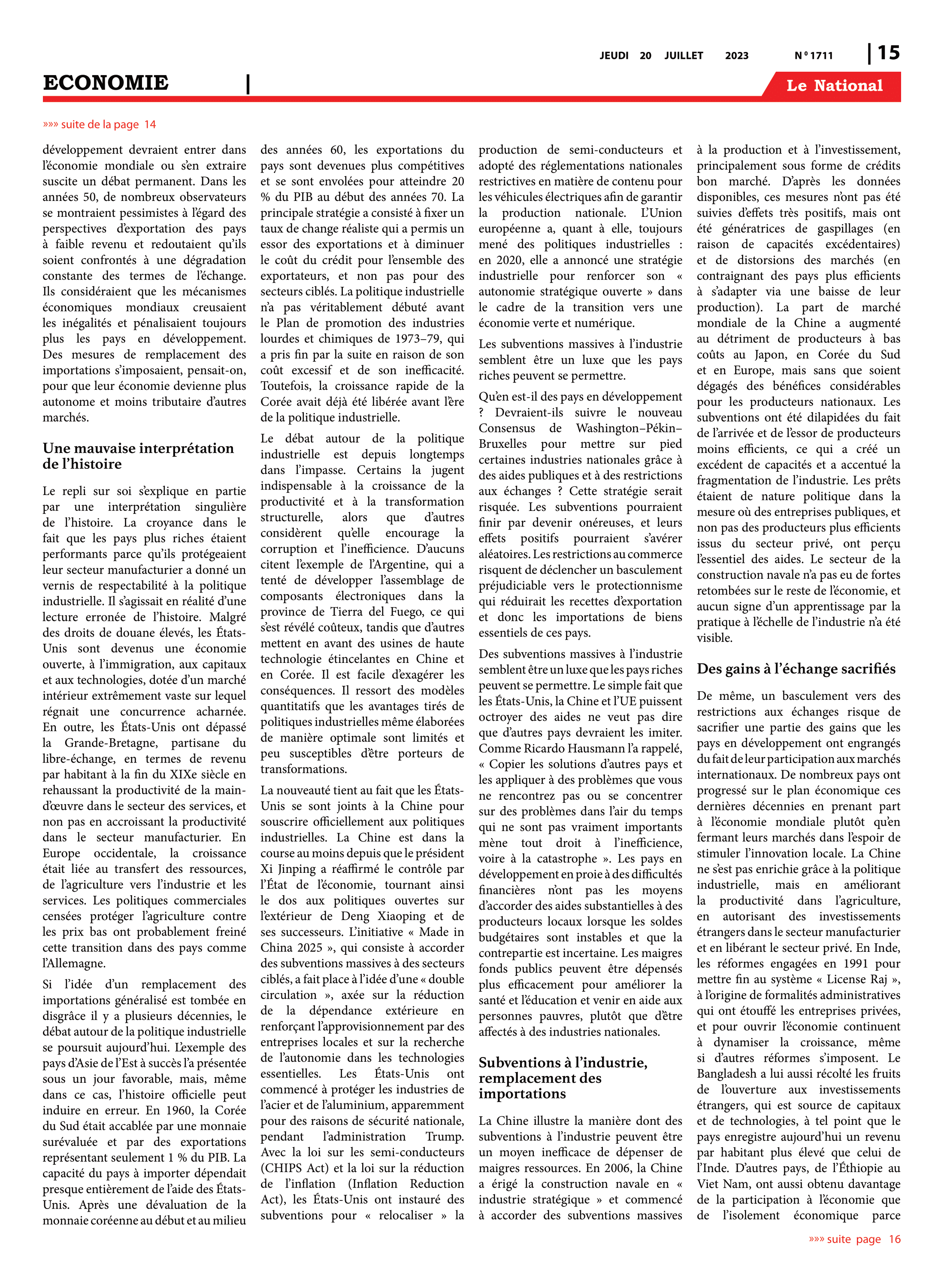 Page 15 de l'édition 1711