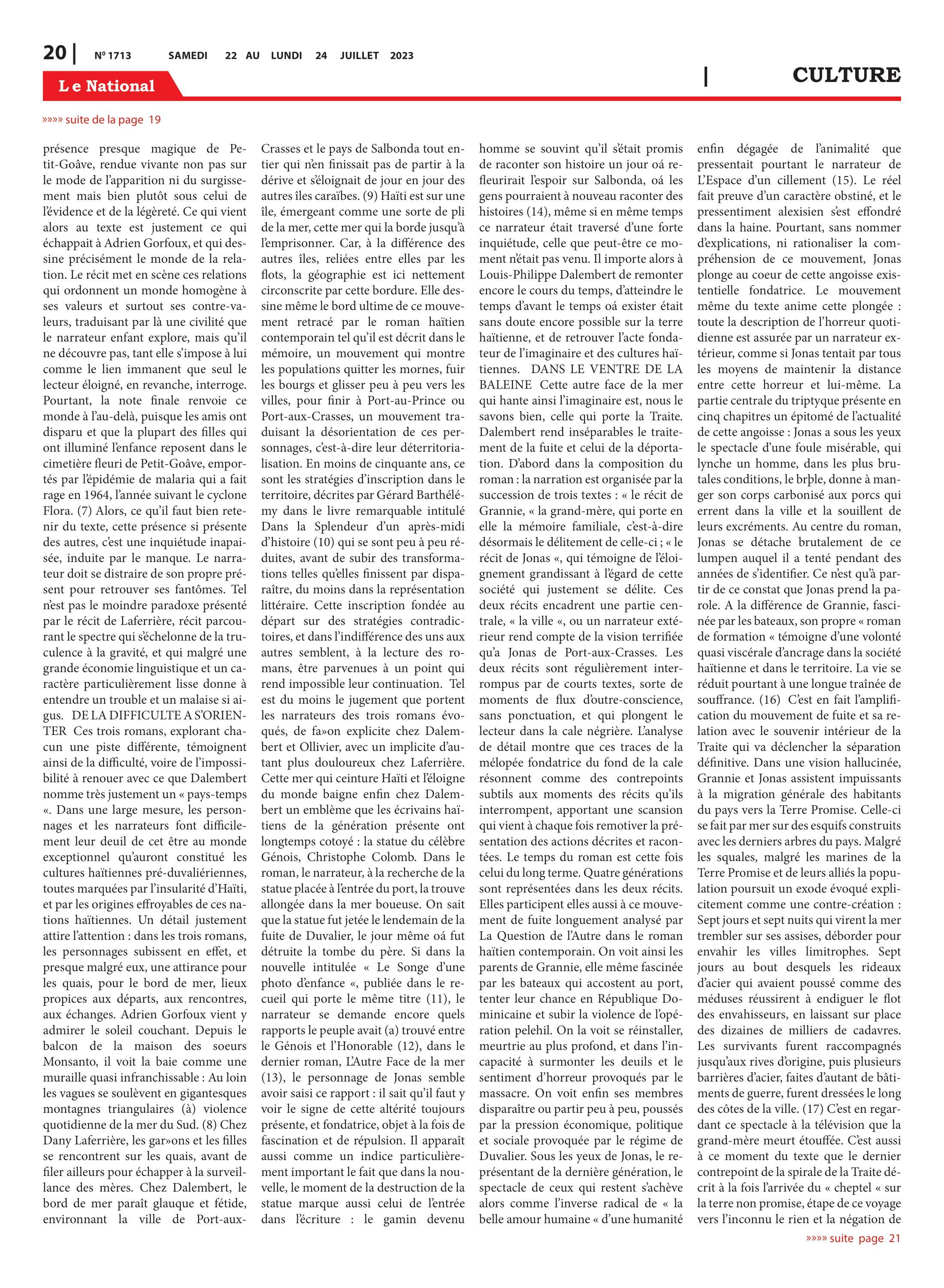 Page 20 de l'édition 1713