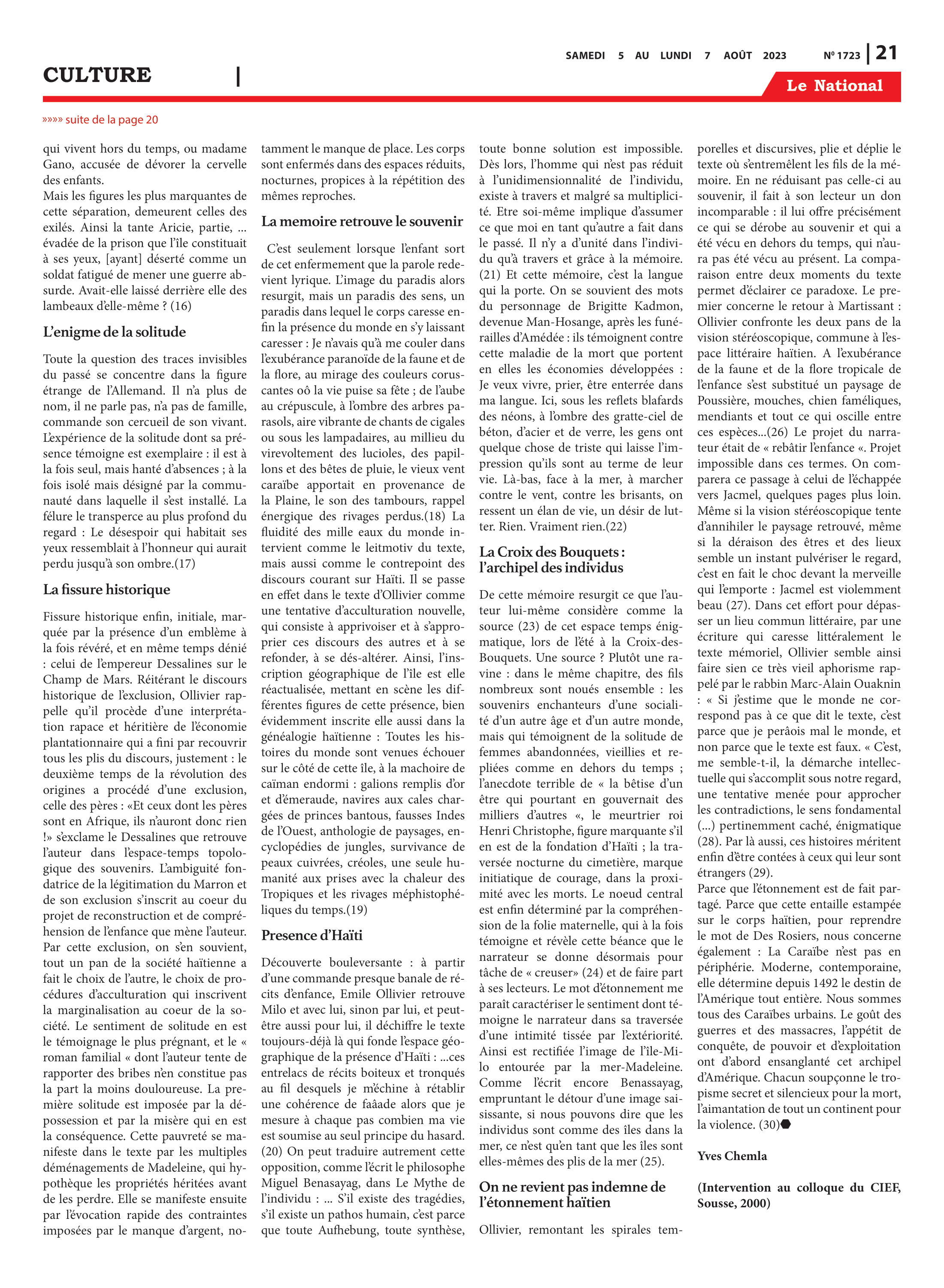 Page 21 de l'édition 1723