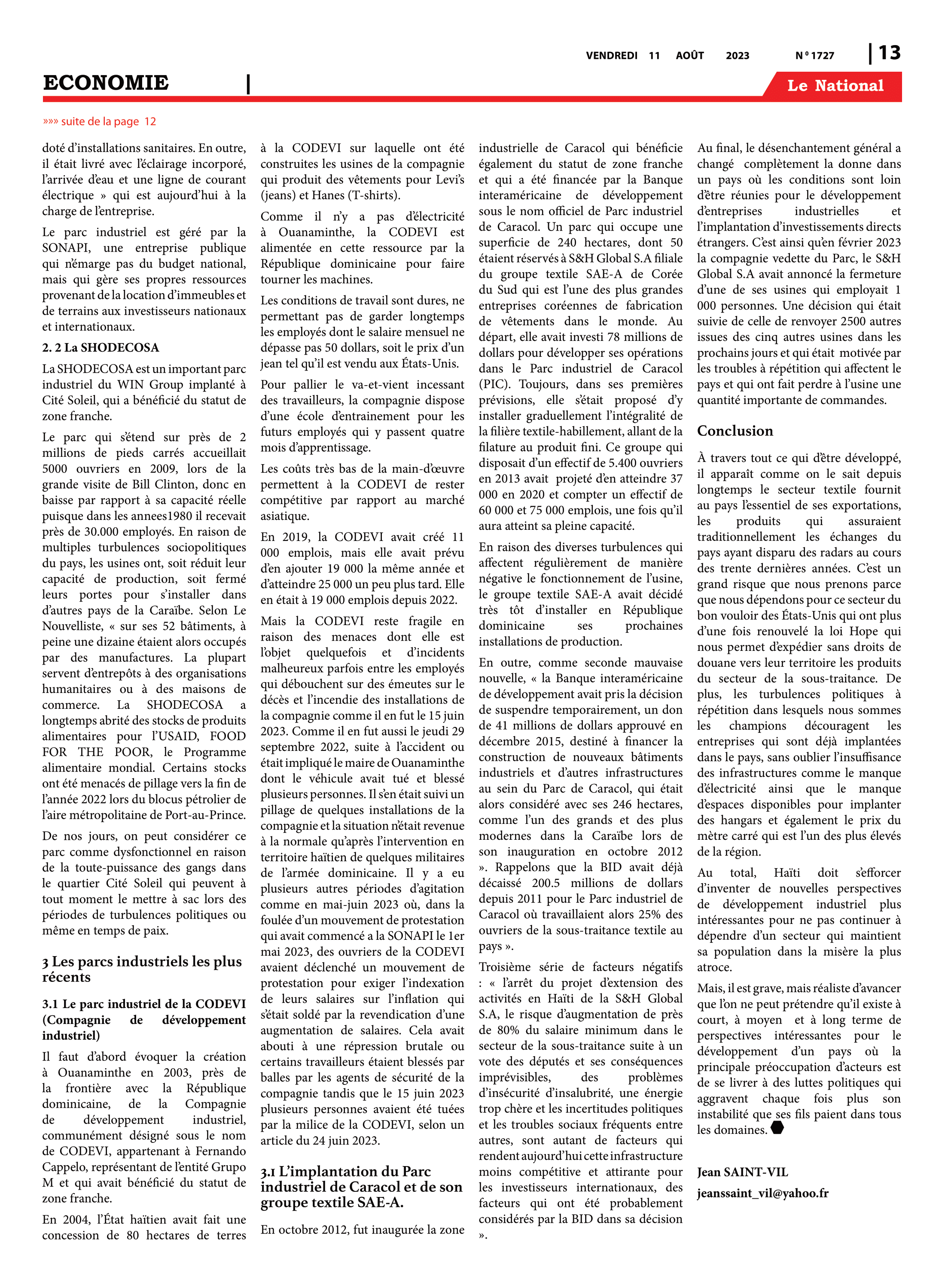 Page 13 de l'édition 1727