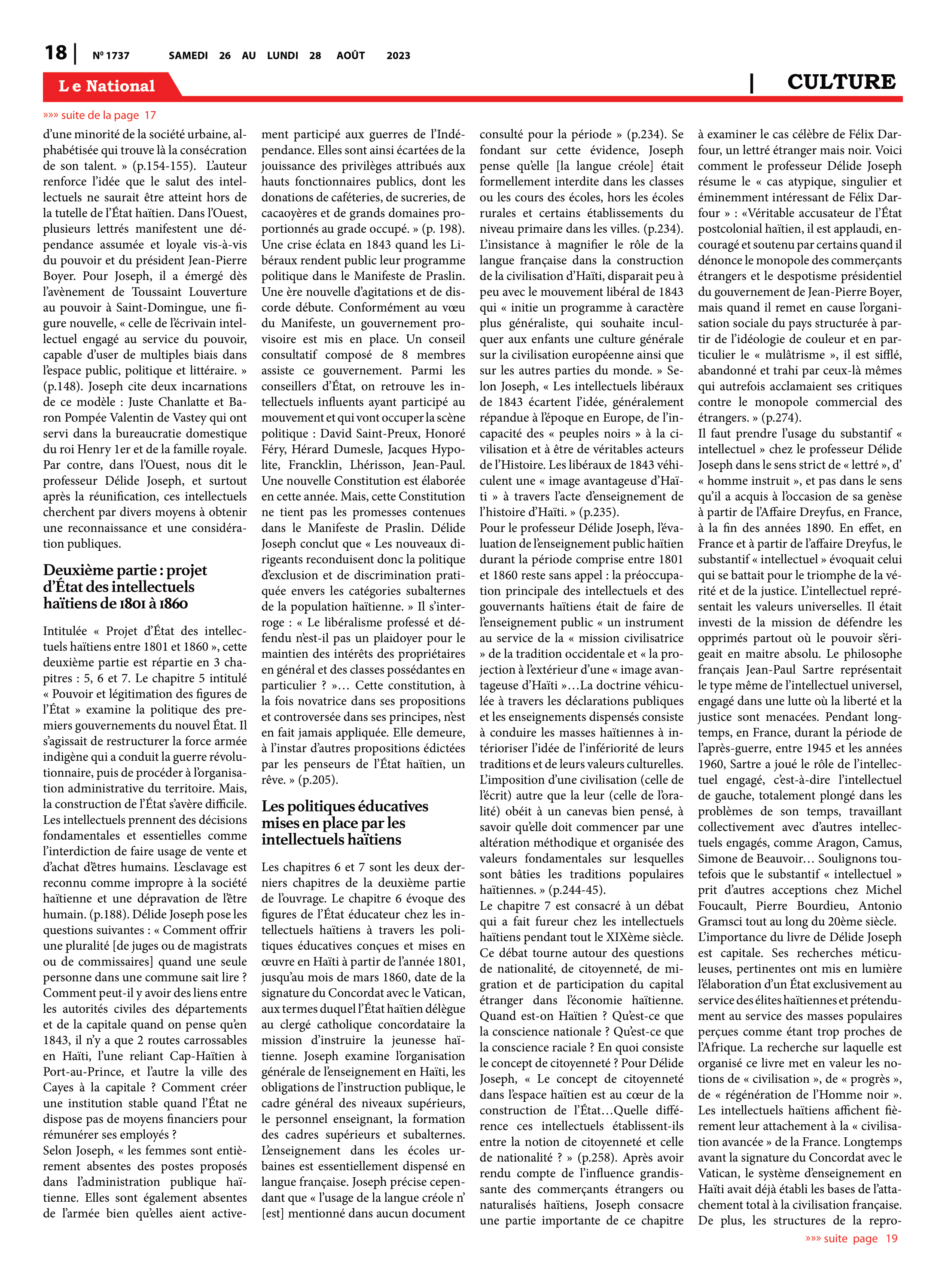Page 18 de l'édition 1737