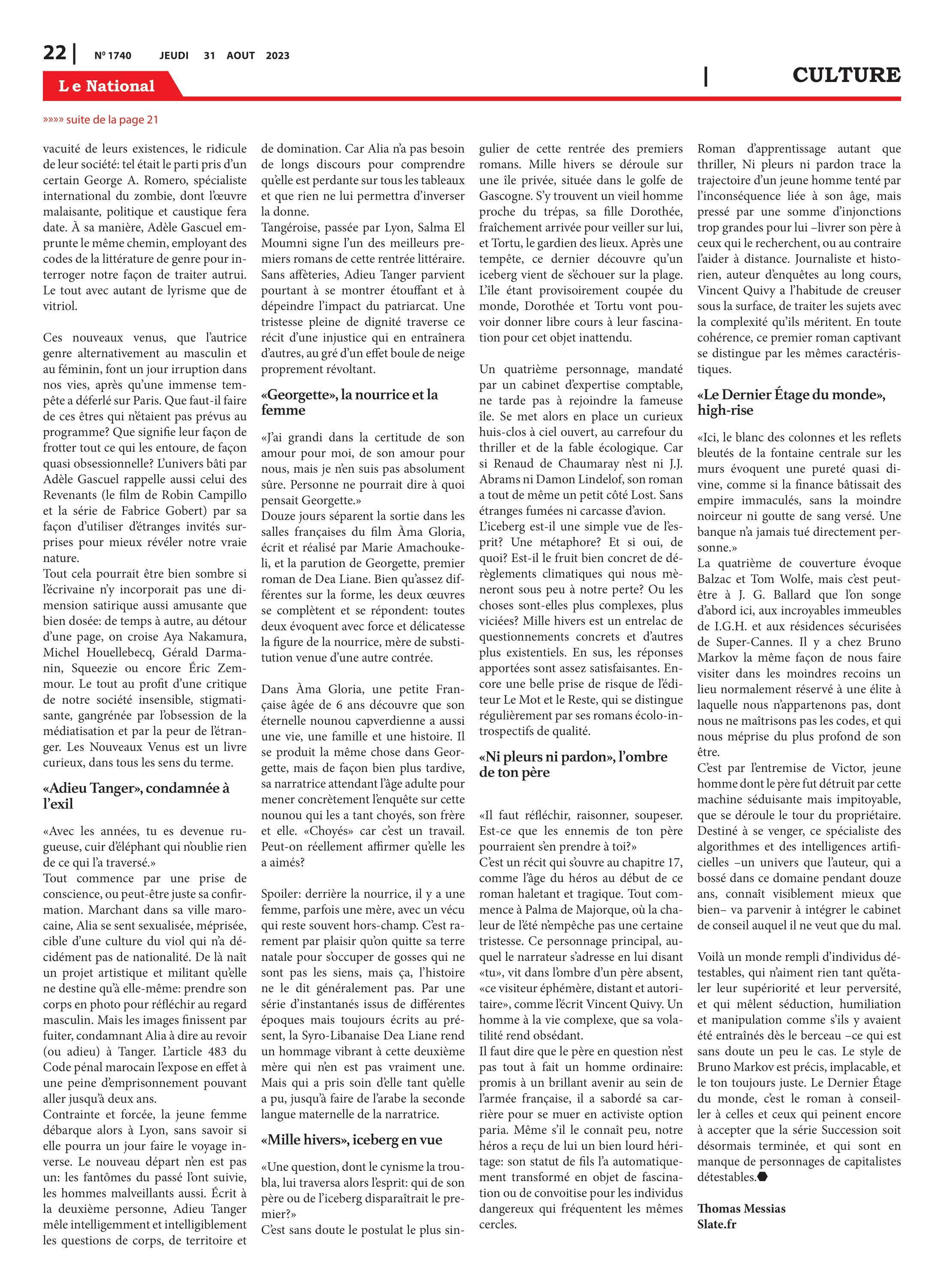 Page 22 de l'édition 1740