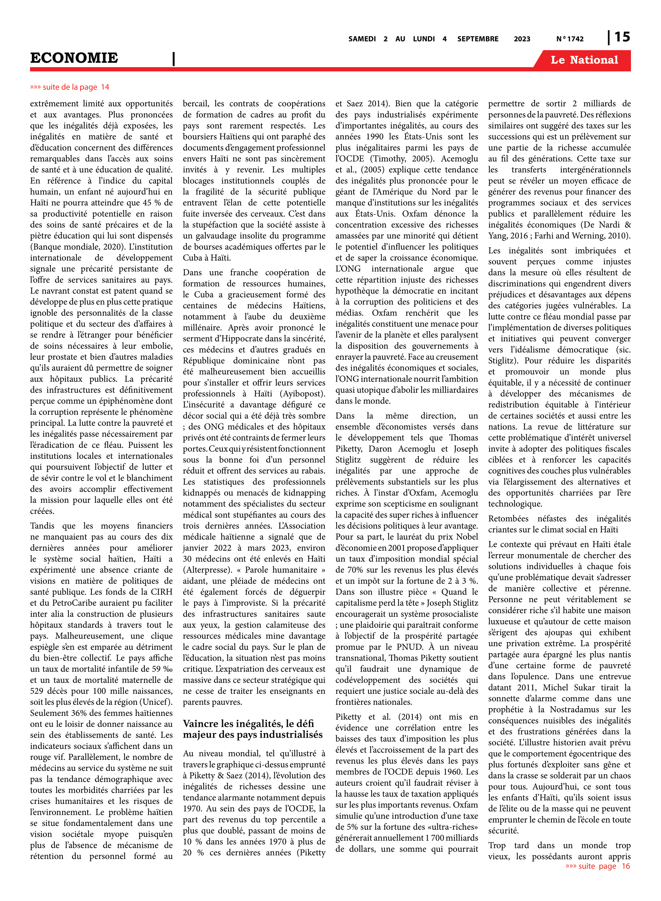 Page 15 de l'édition 1742