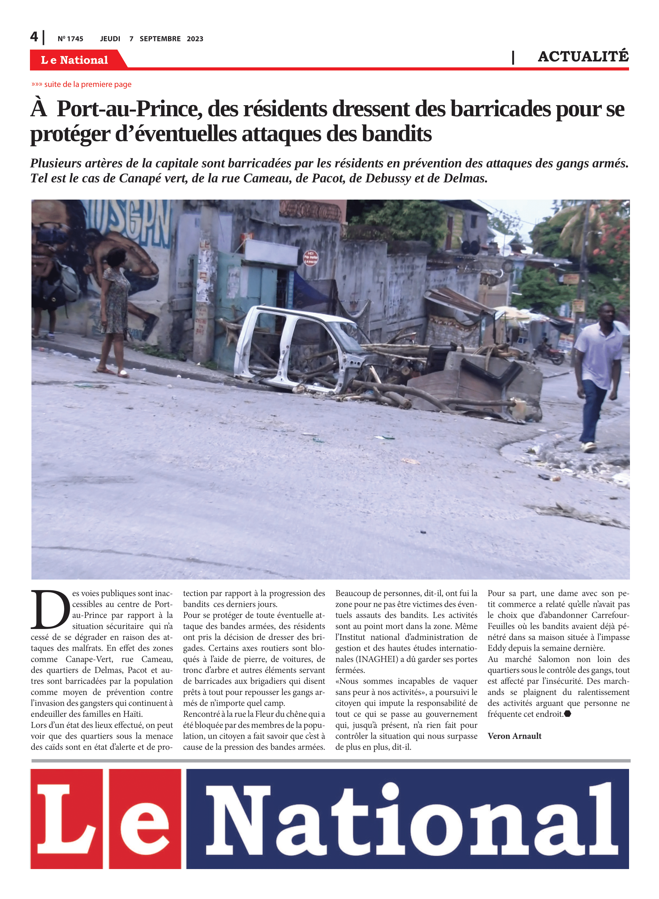 Page 4 de l'édition 1745