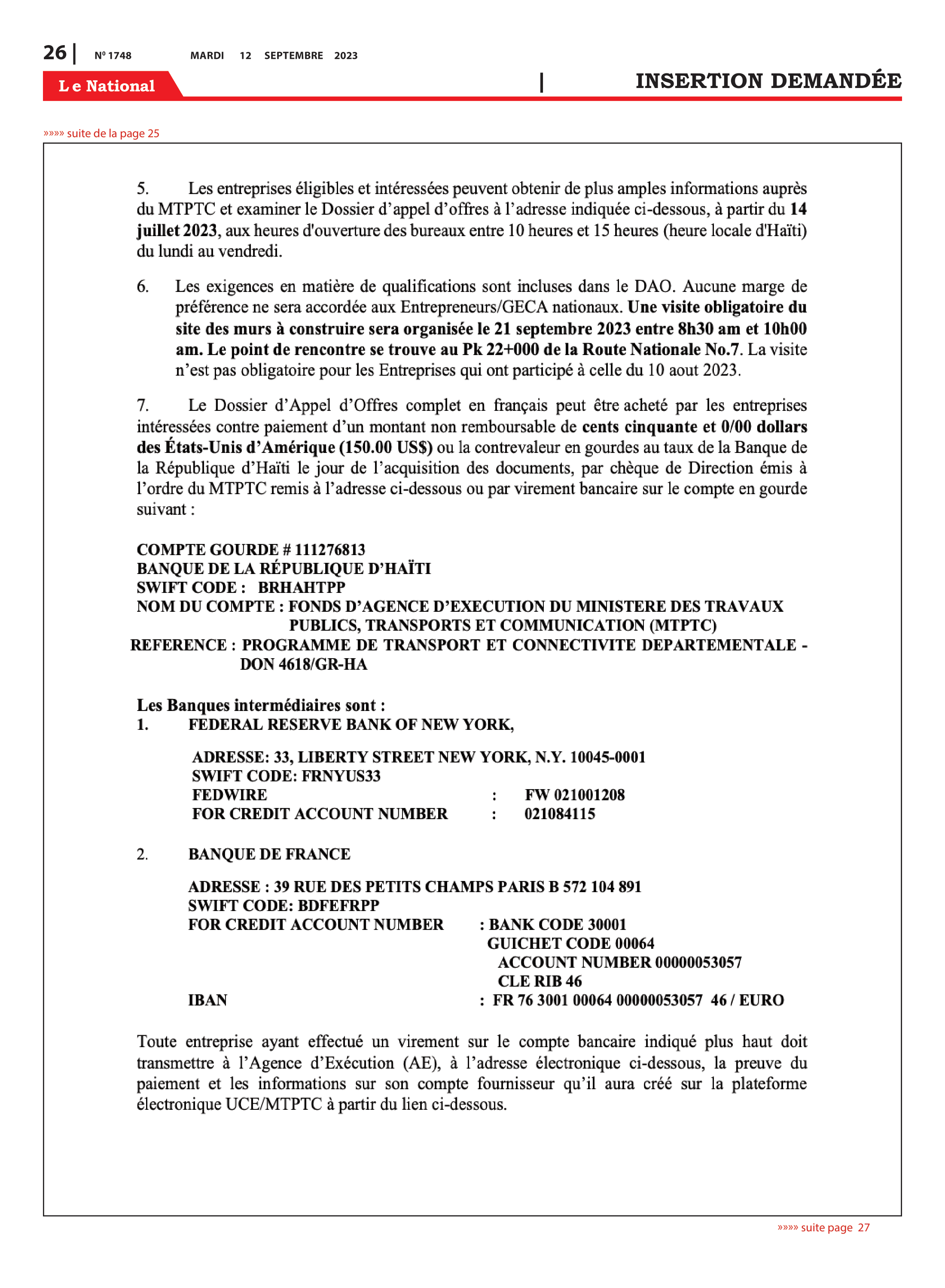 Page 26 de l'édition 1748
