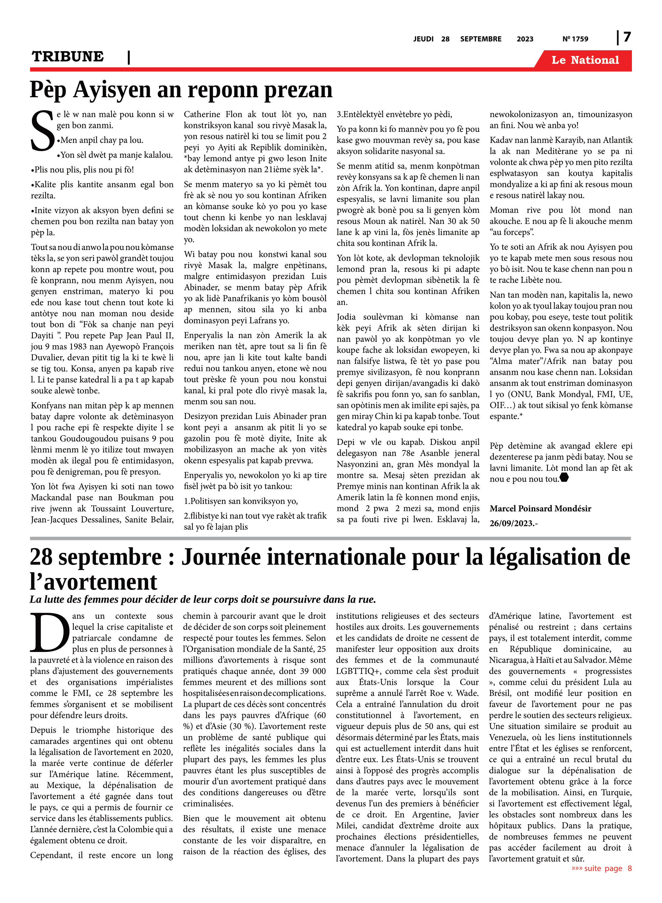 Page 7 de l'édition 1759