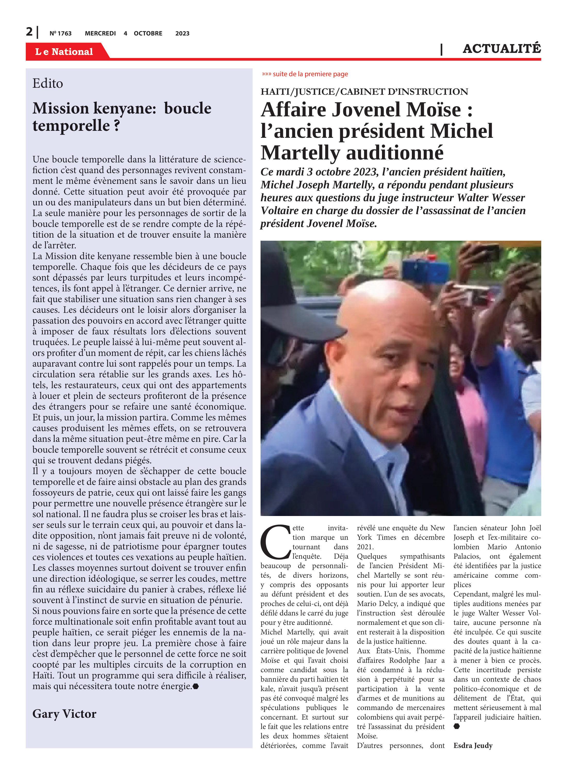Page 2 de l'édition 1763
