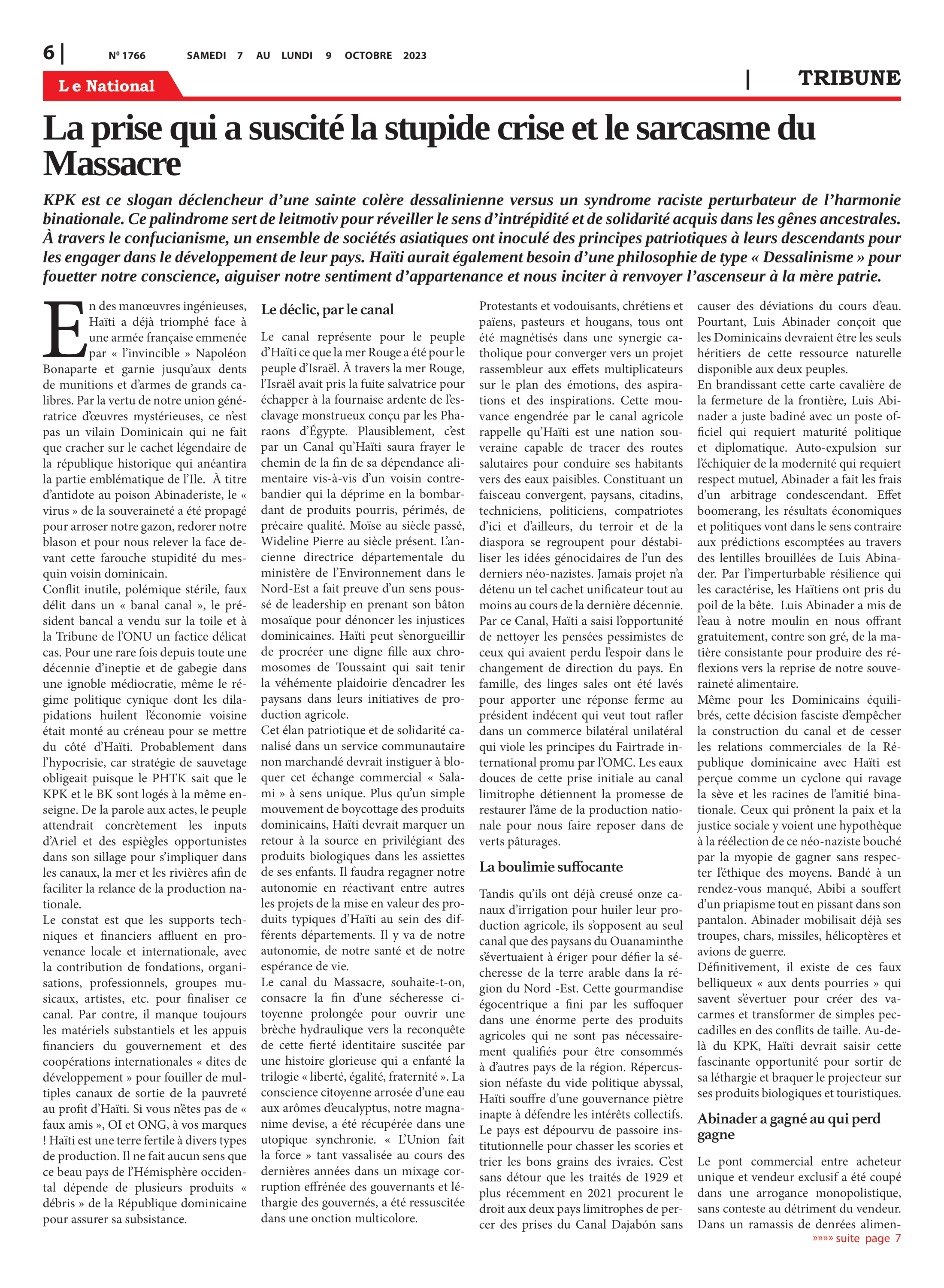 Page 6 de l'édition 1766