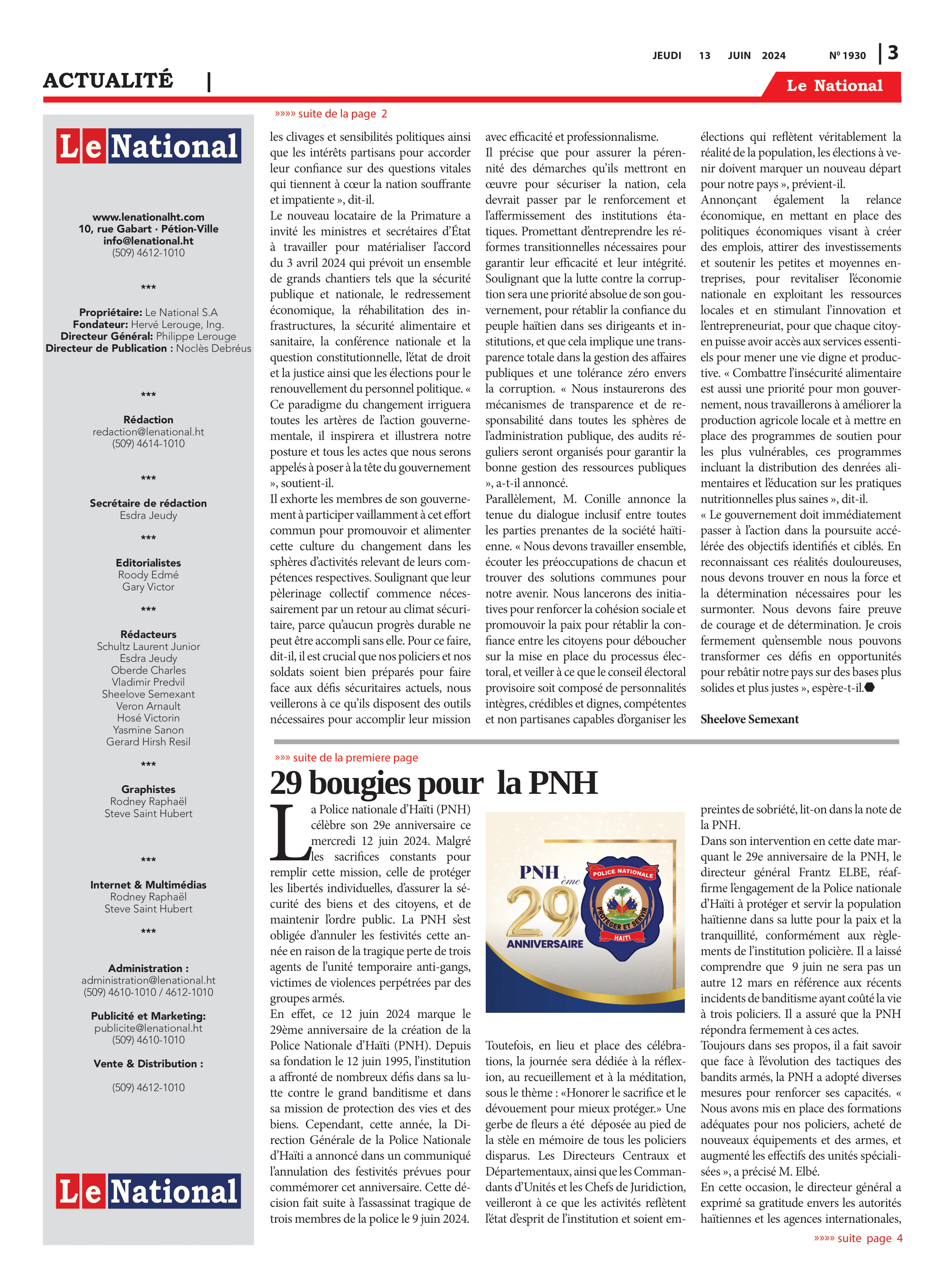 Page 3 de l'édition 1930