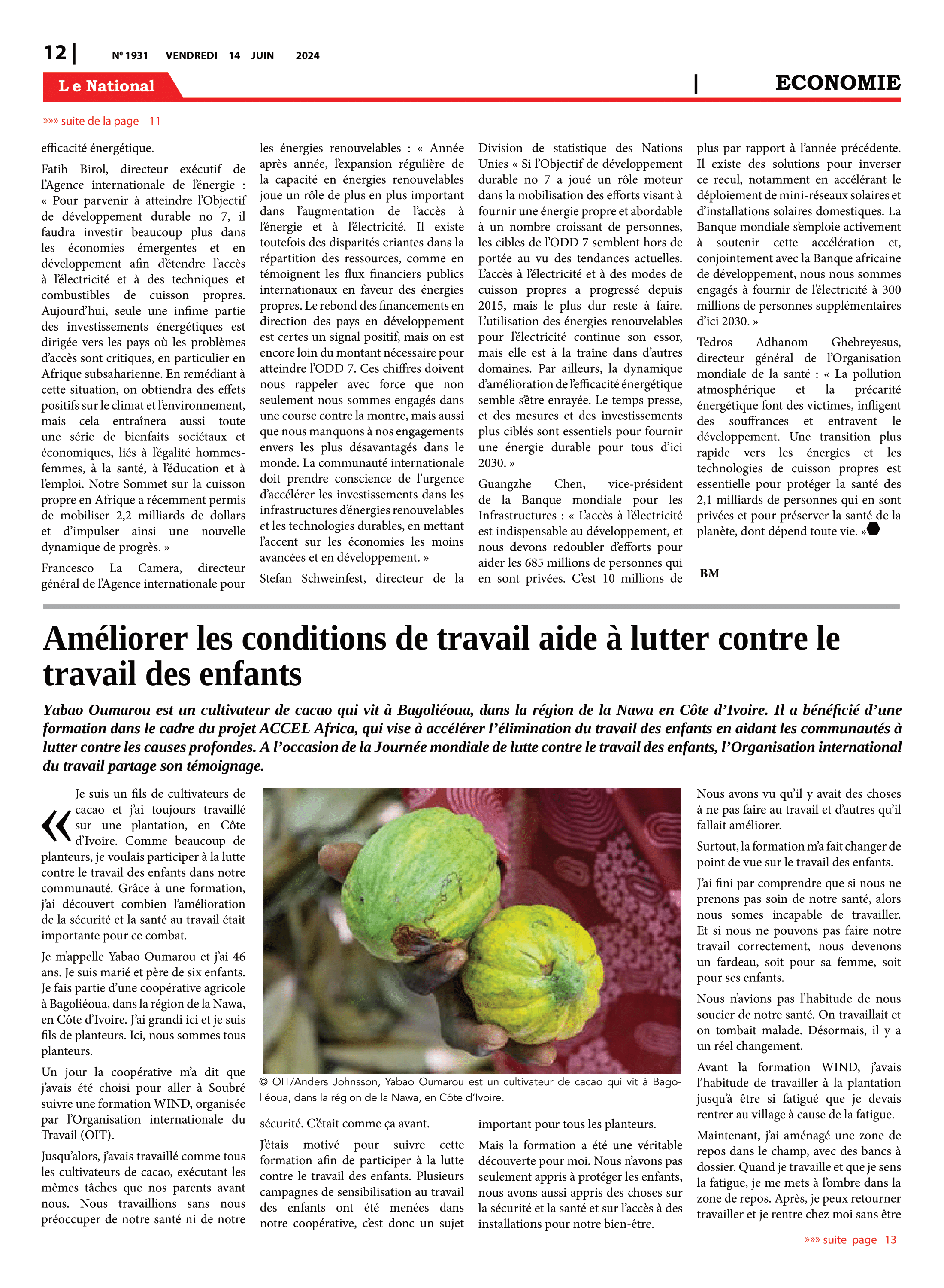 Page 12 de l'édition 1931
