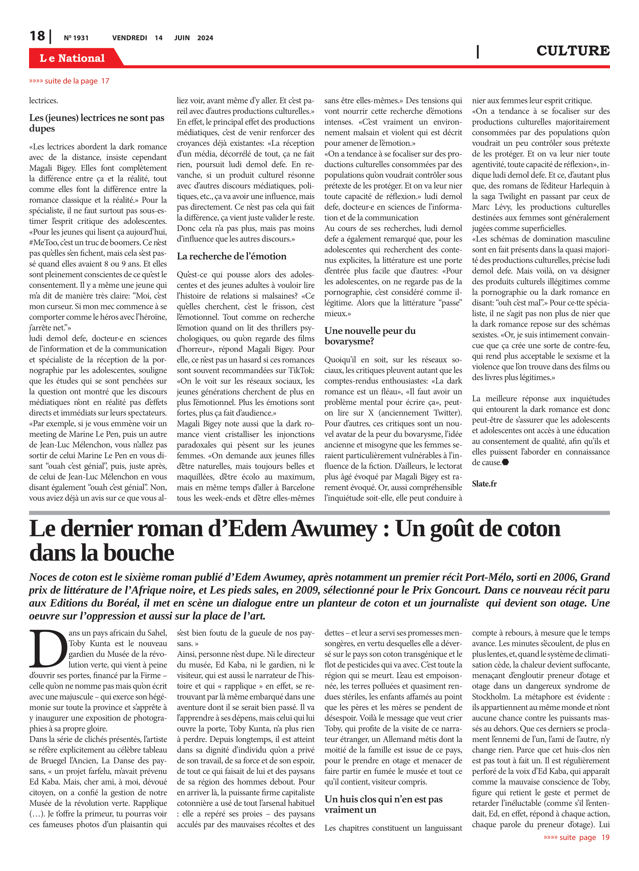 Page 18 de l'édition 1931
