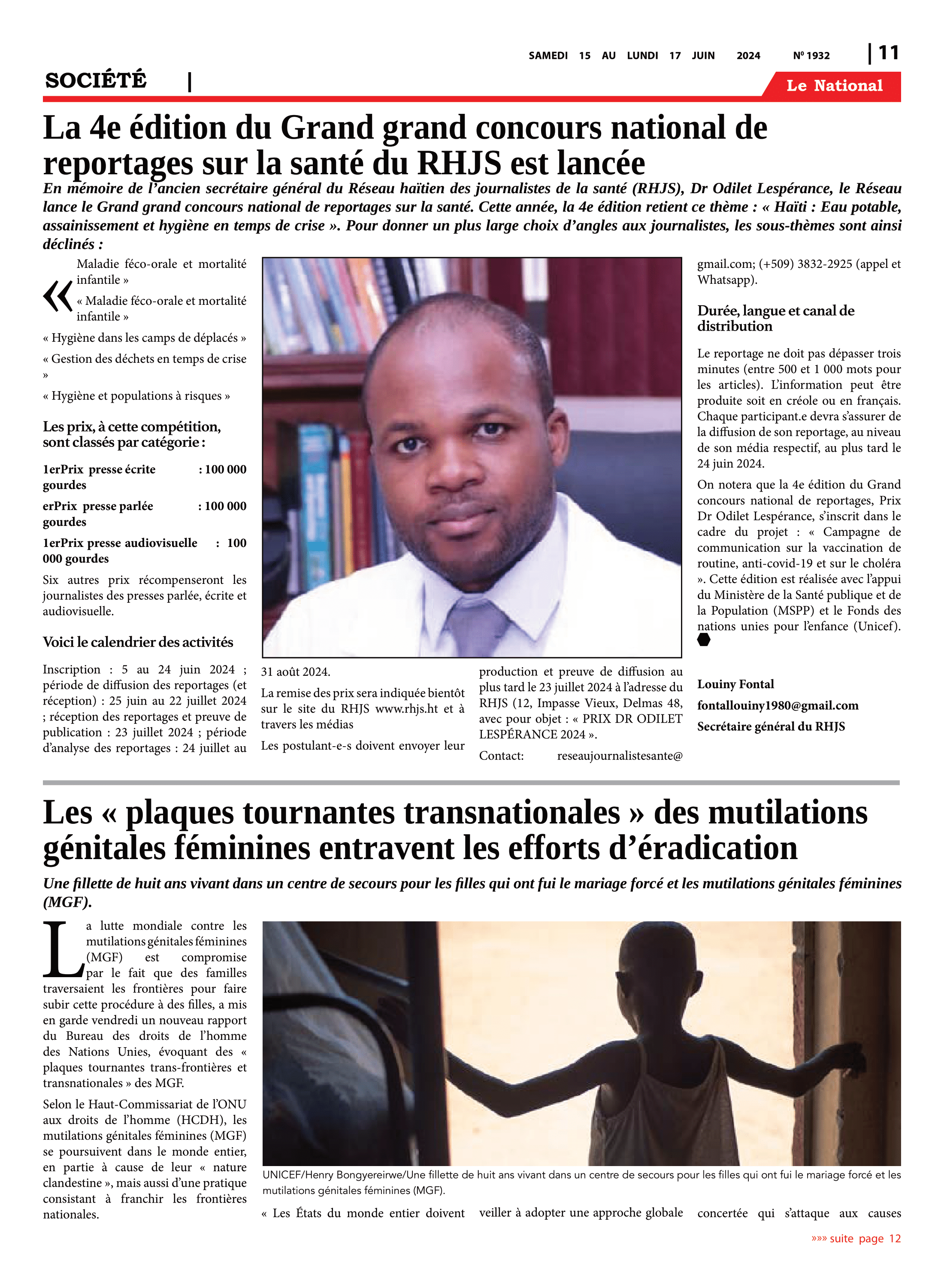 Page 11 de l'édition 1932