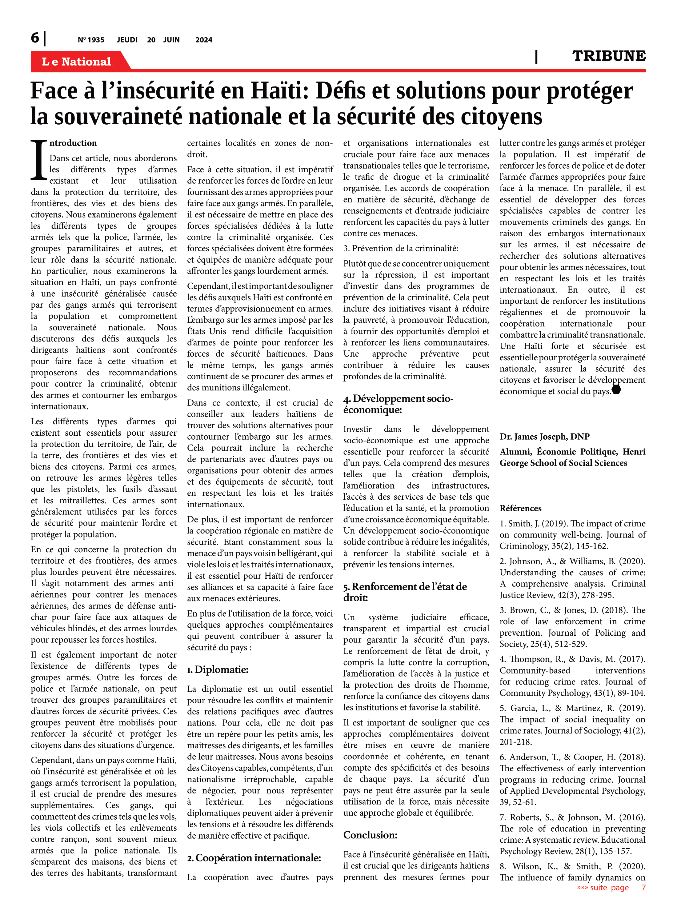 Page 6 de l'édition 1935