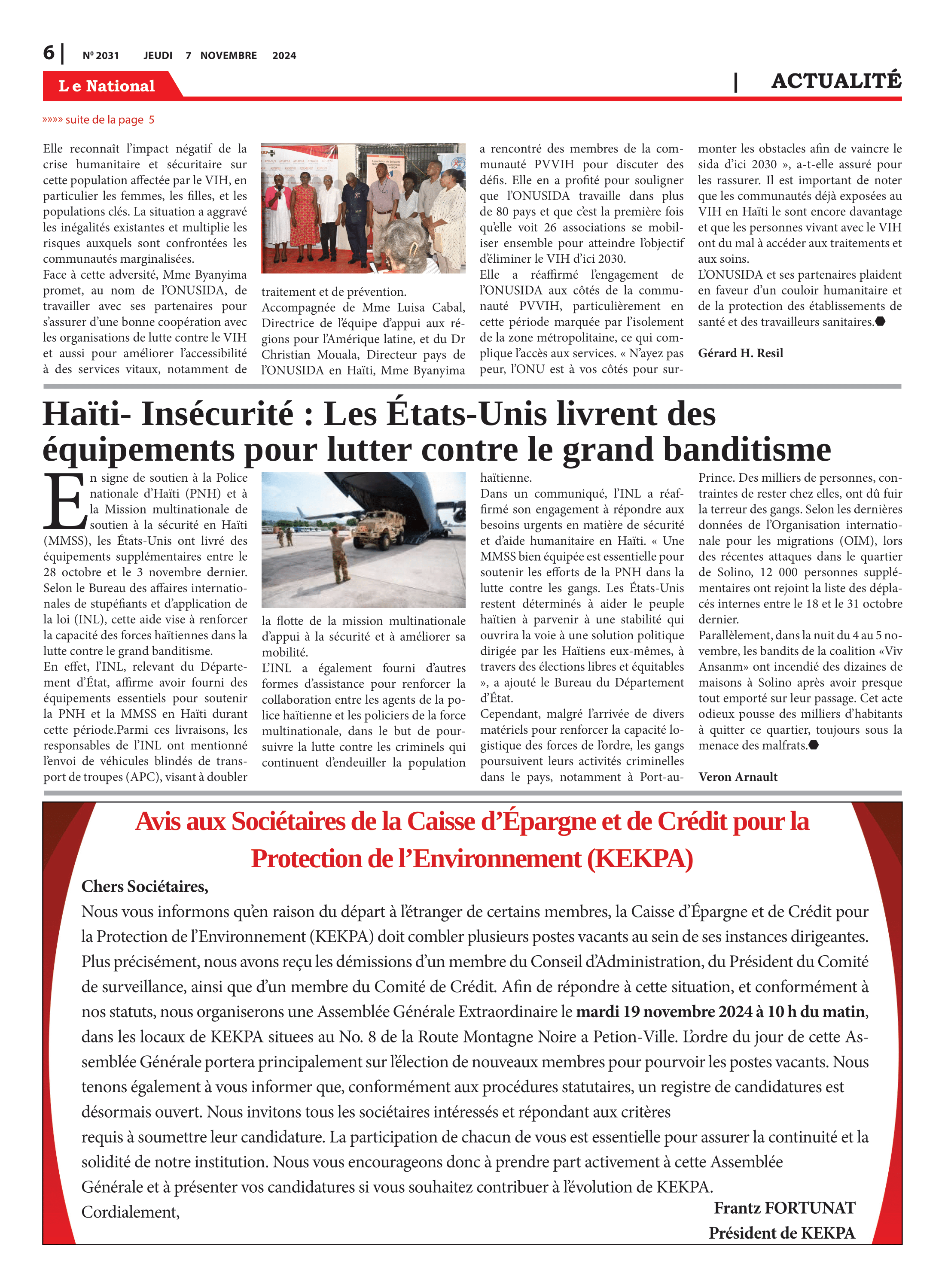 Page 6 de l'édition 2031