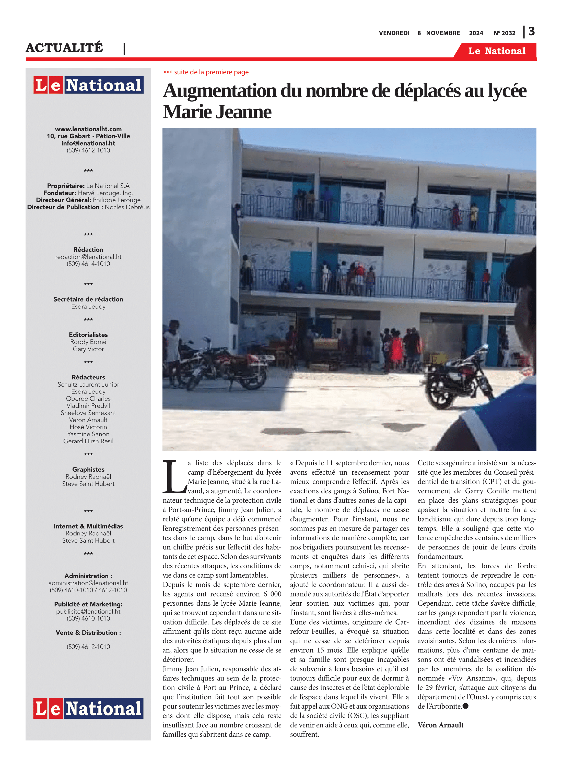 Page 3 de l'édition 2032