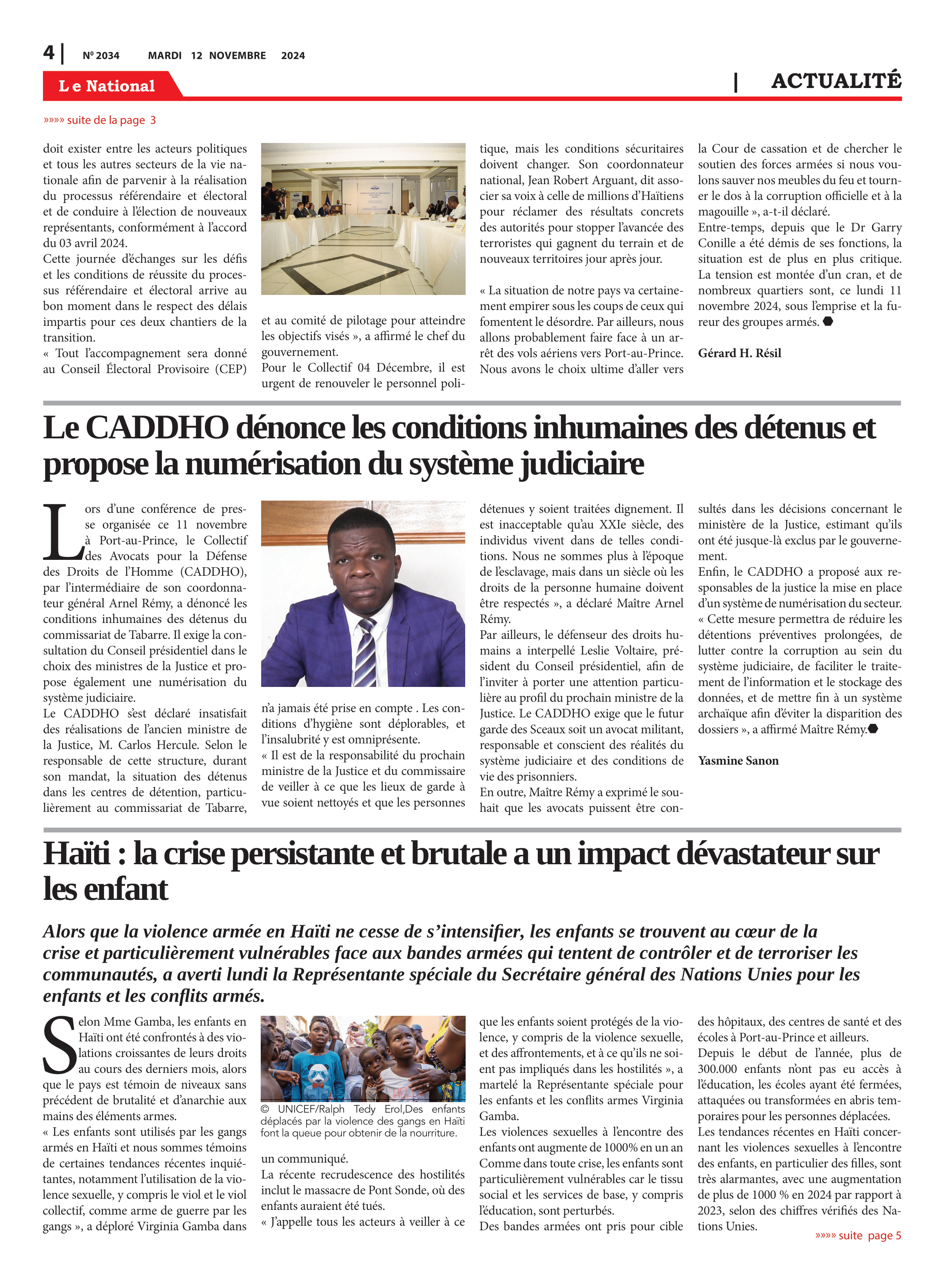 Page 4 de l'édition 2034
