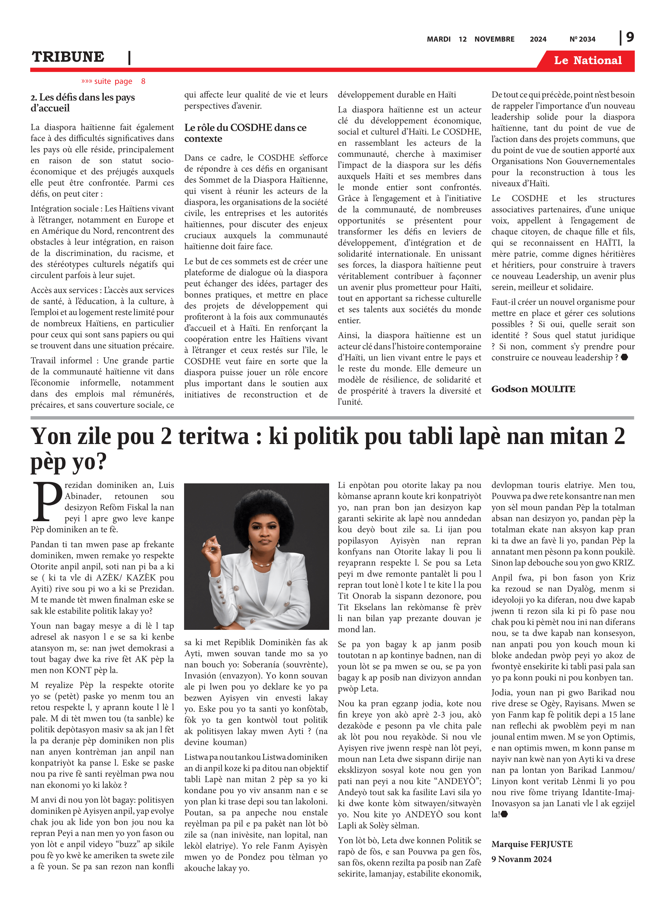 Page 9 de l'édition 2034
