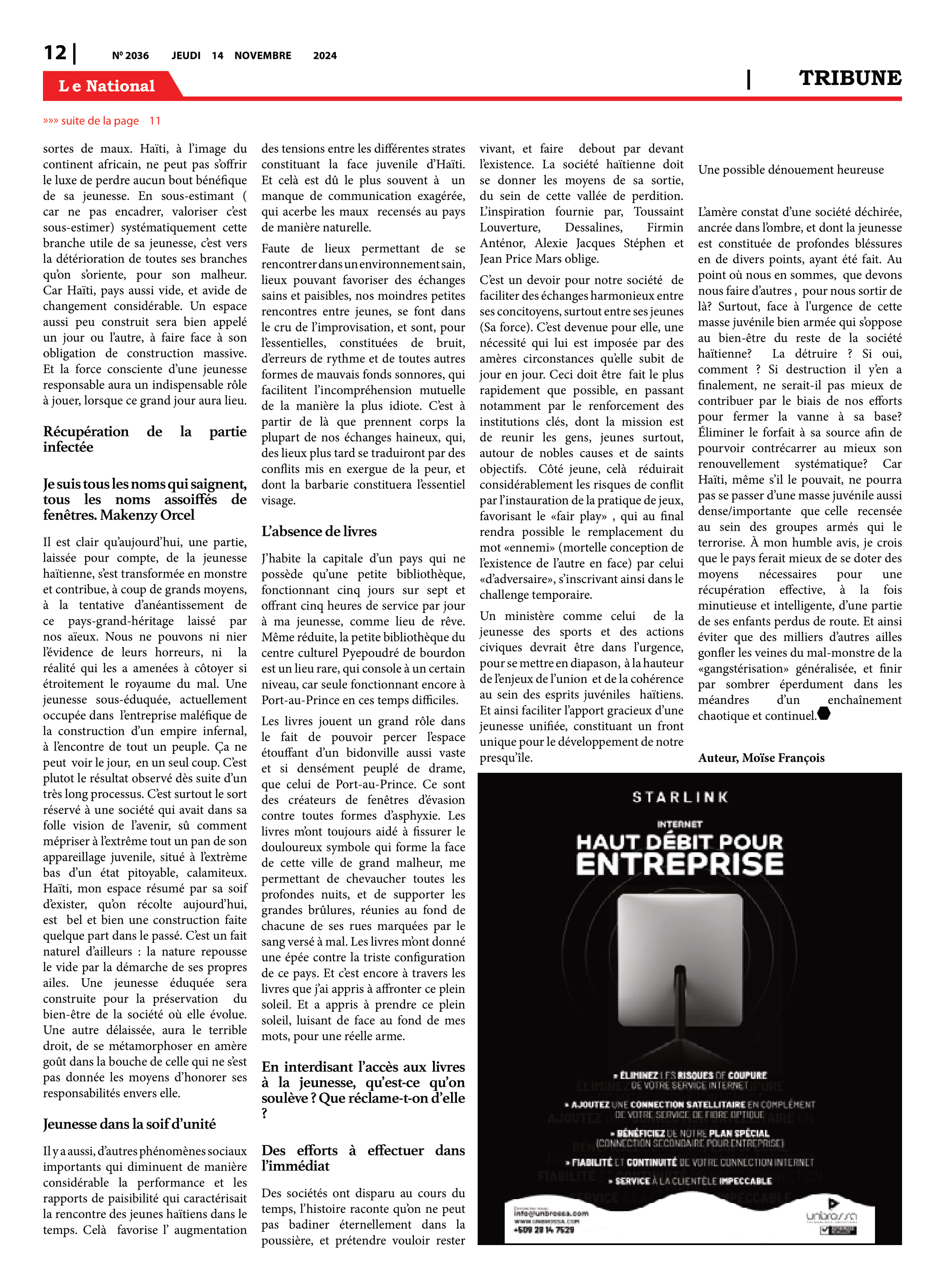 Page 12 de l'édition 2036