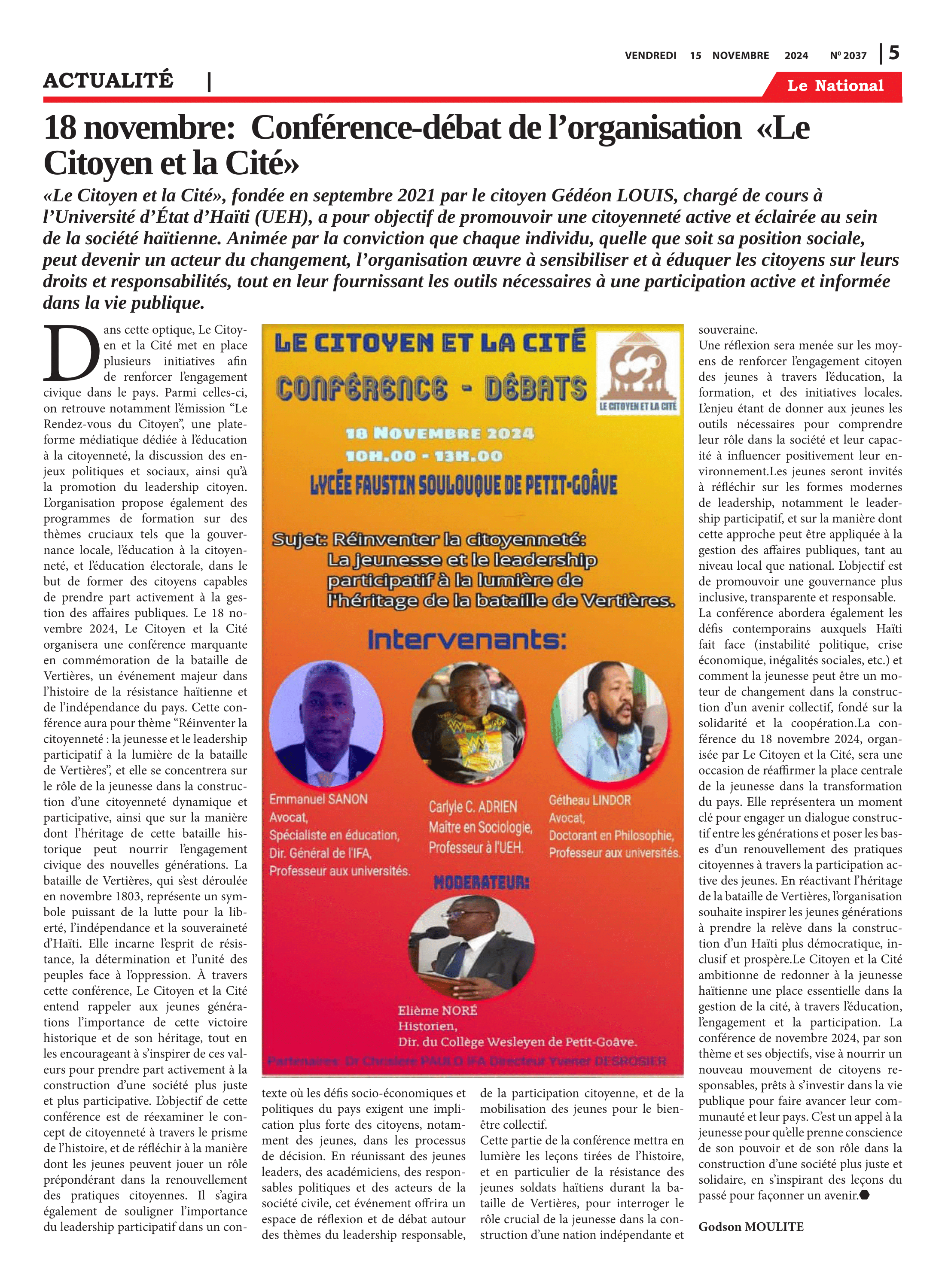 Page 5 de l'édition 2037