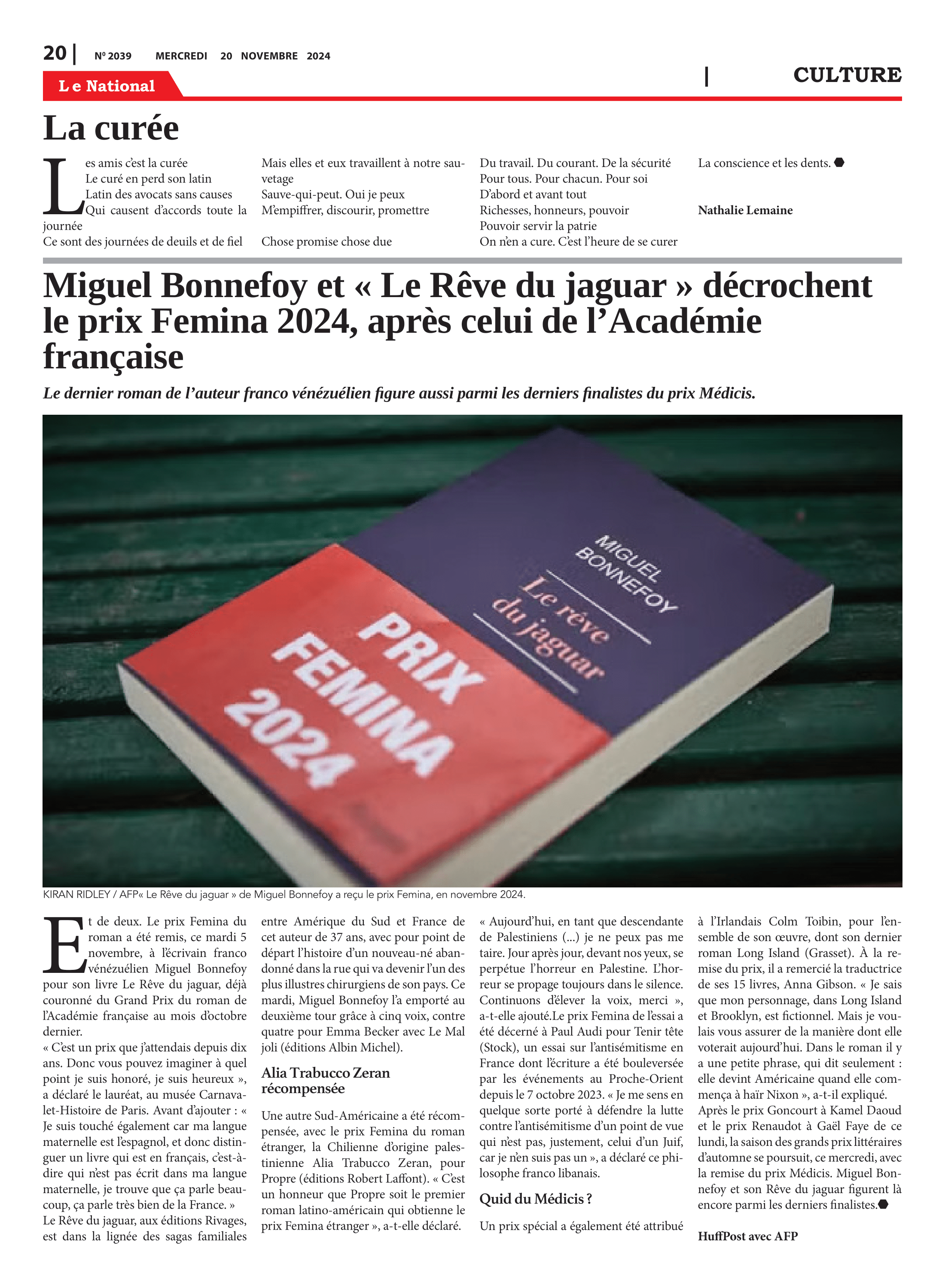 Page 22 de l'édition 2039