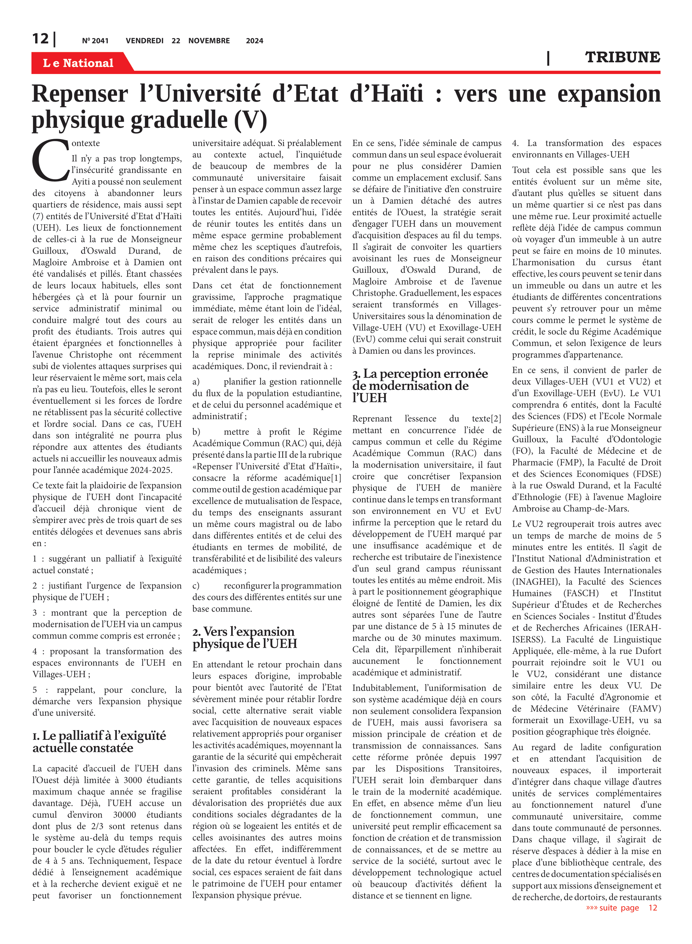 Page 12 de l'édition 2041
