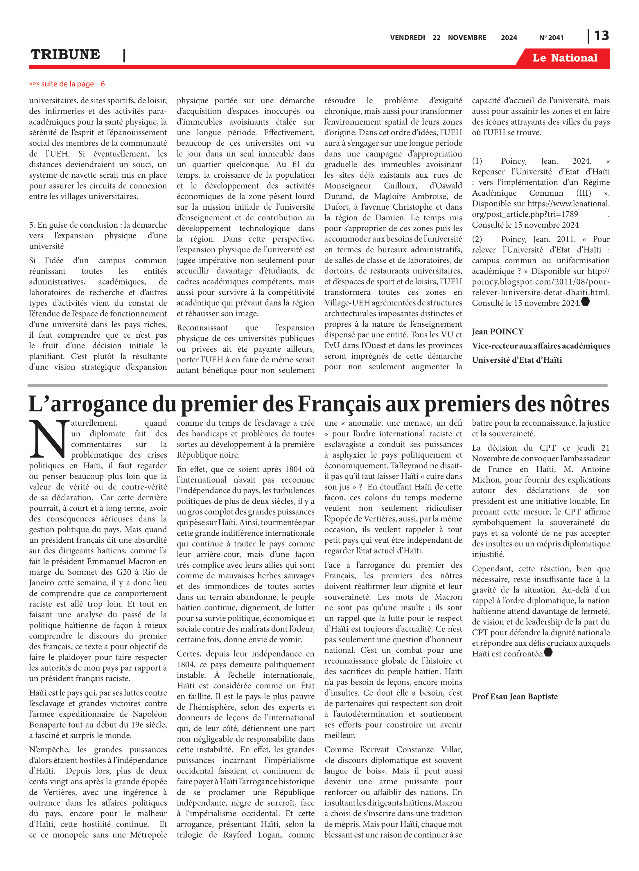 Page 13 de l'édition 2041